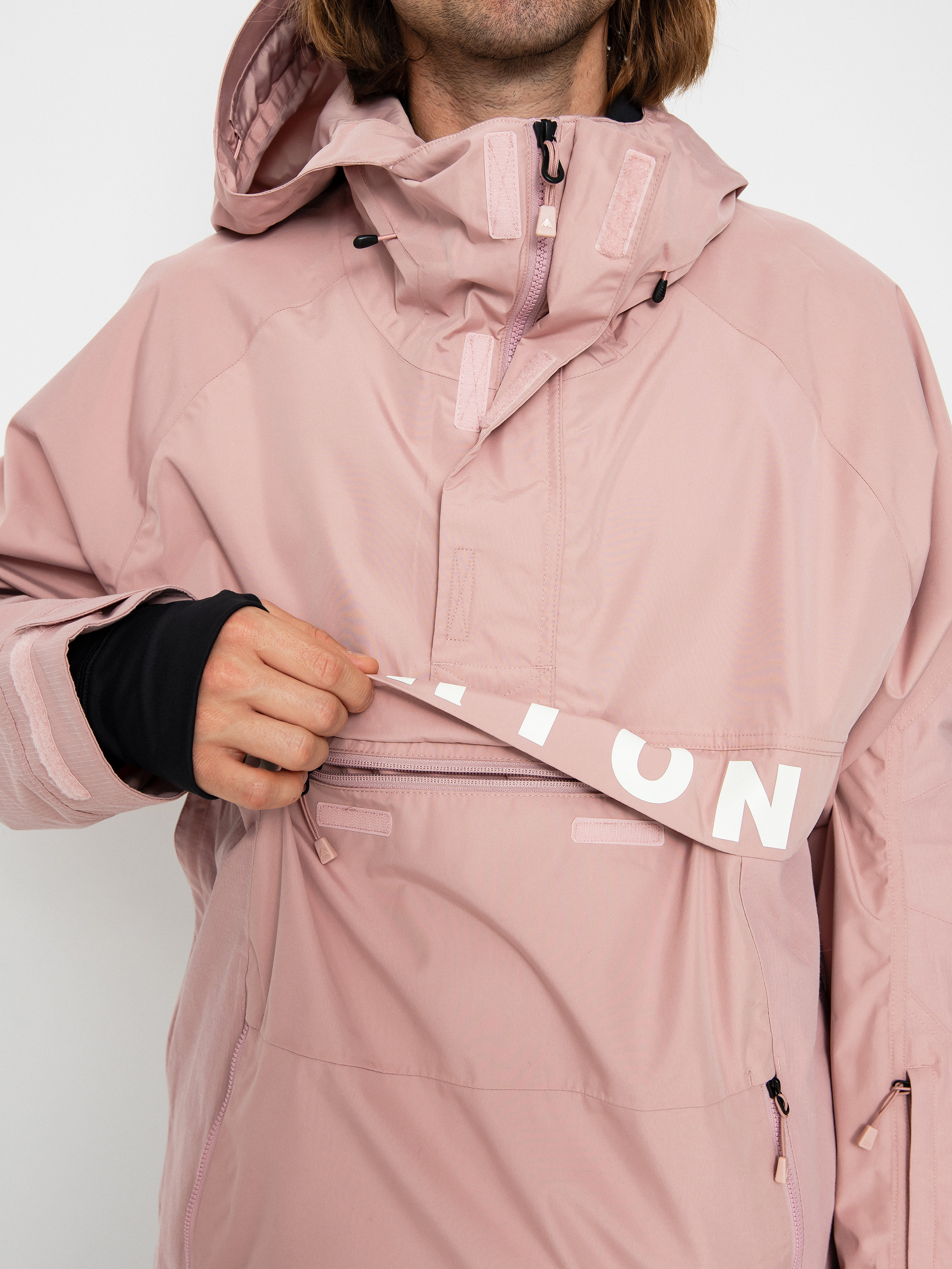 Mens Burton Frostner 2L Anorak Snowboard jacket (powder blush)