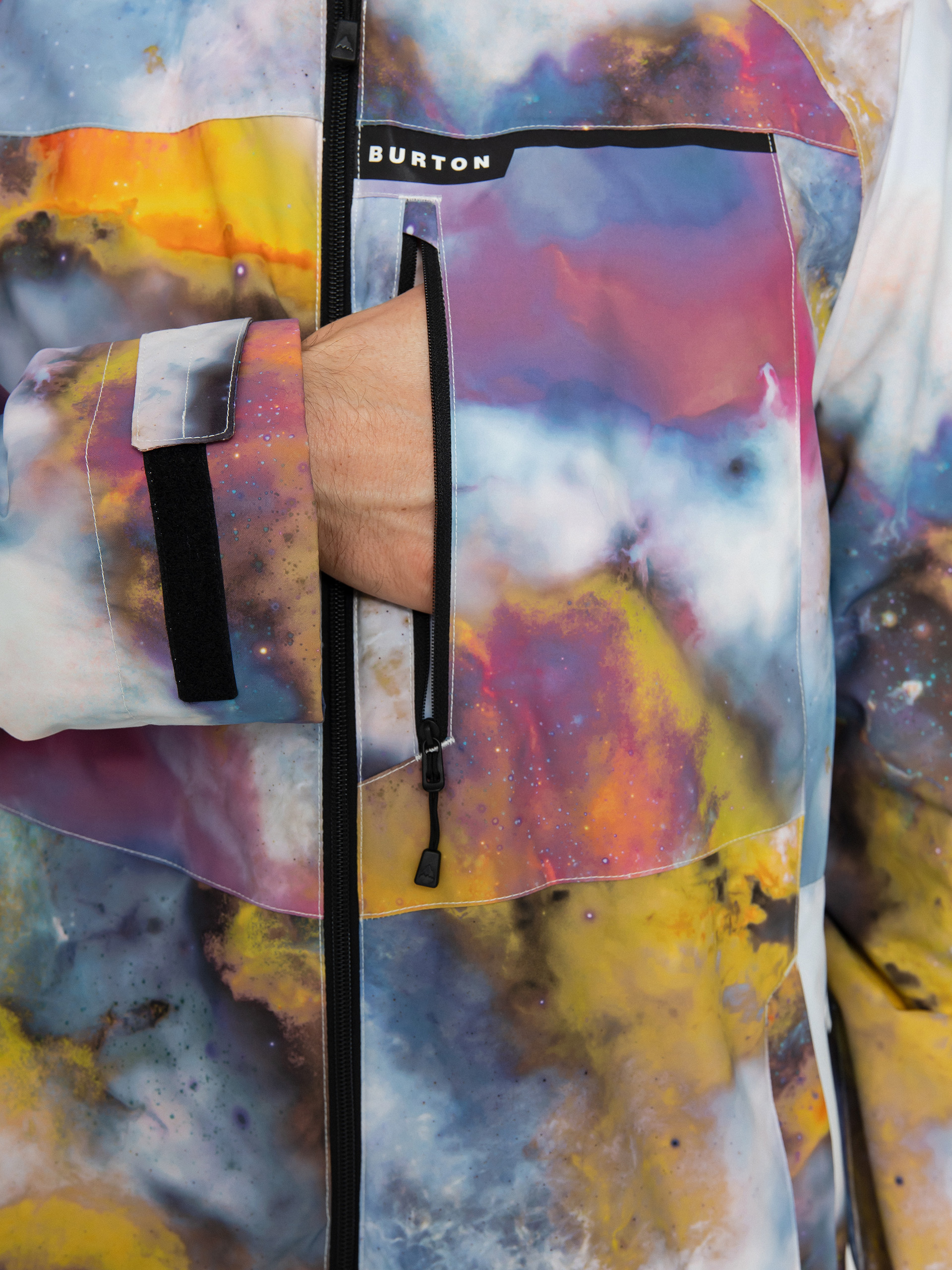 Mens Burton Lodgepole Snowboard jacket (stout white voyager)