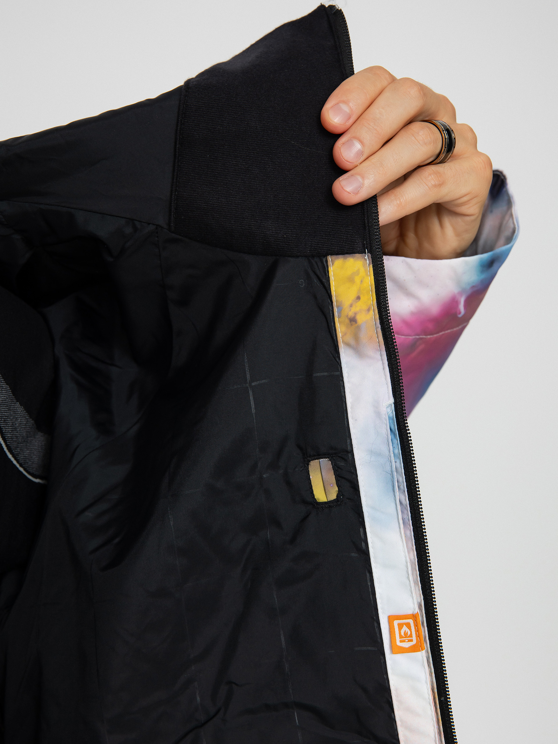 Mens Burton Lodgepole Snowboard jacket (stout white voyager)