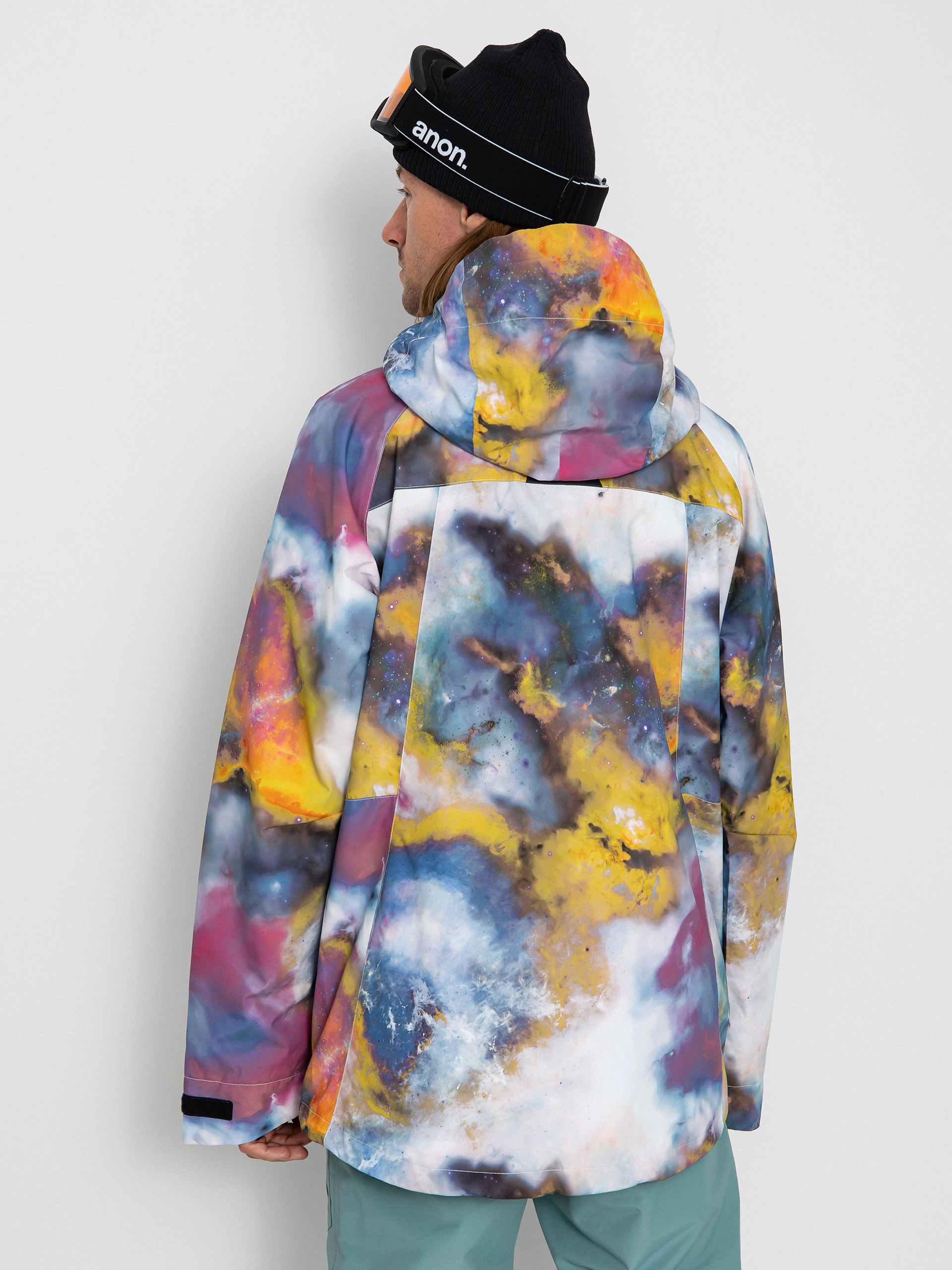 Mens Burton Lodgepole Snowboard jacket (stout white voyager)