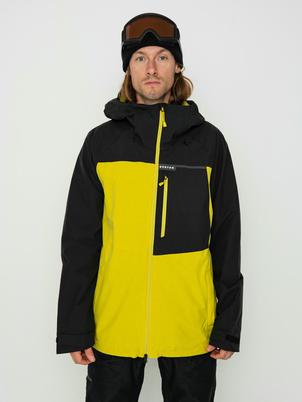 Burton Lodgepole Snowboardjacke (true black/sulfur)