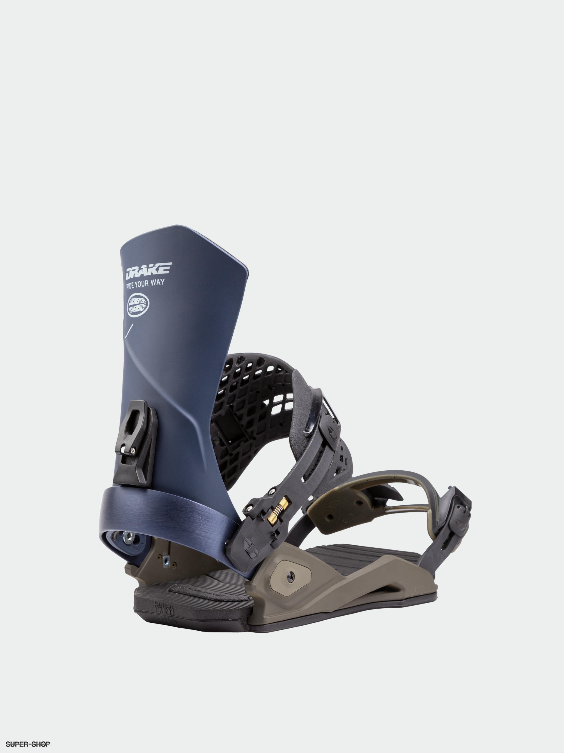 Drake Super Sport Snowboard bindings (green forest/deep blue)