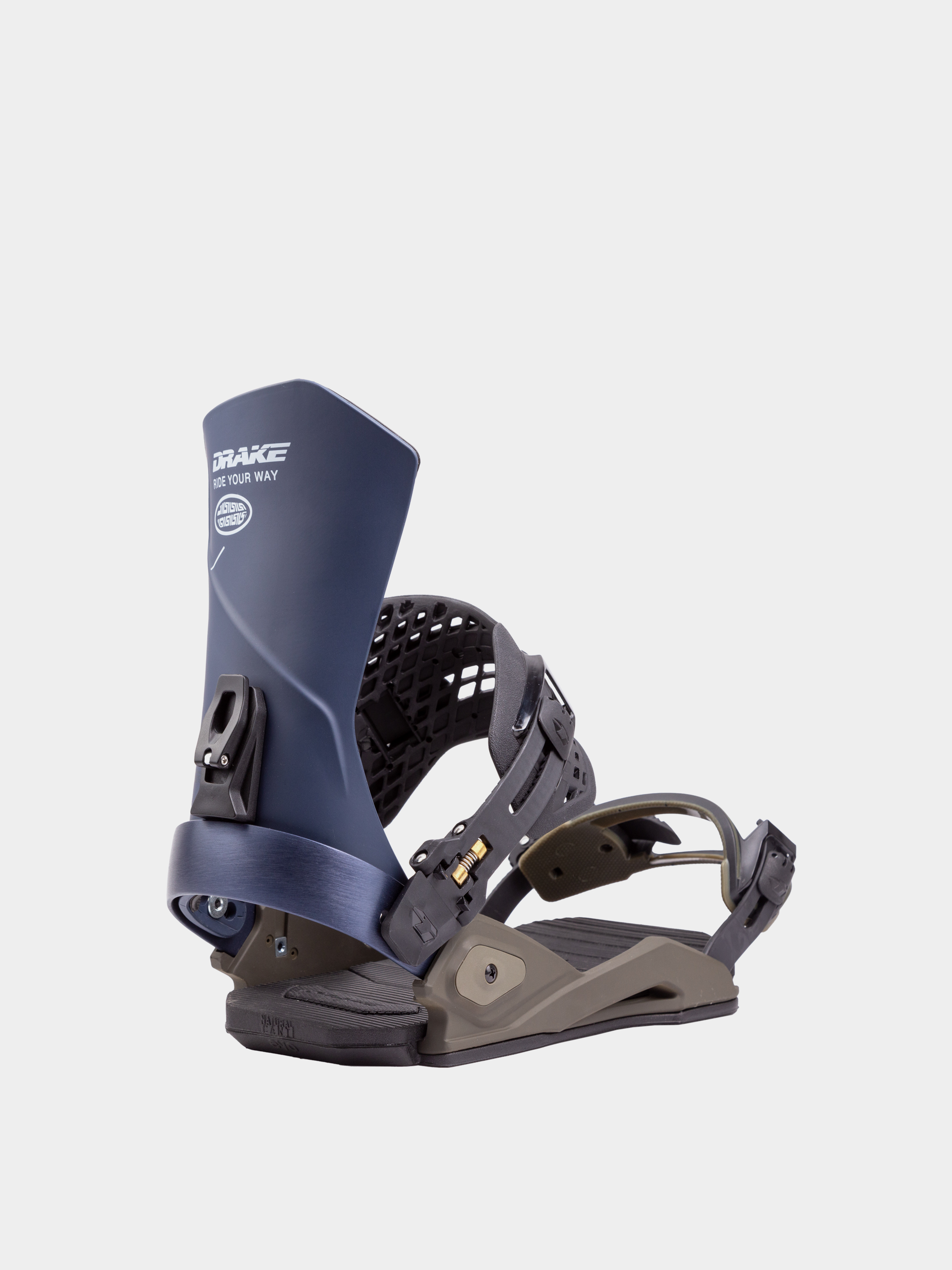 Mens Drake Super Sport Snowboard bindings (green forest/deep blue)