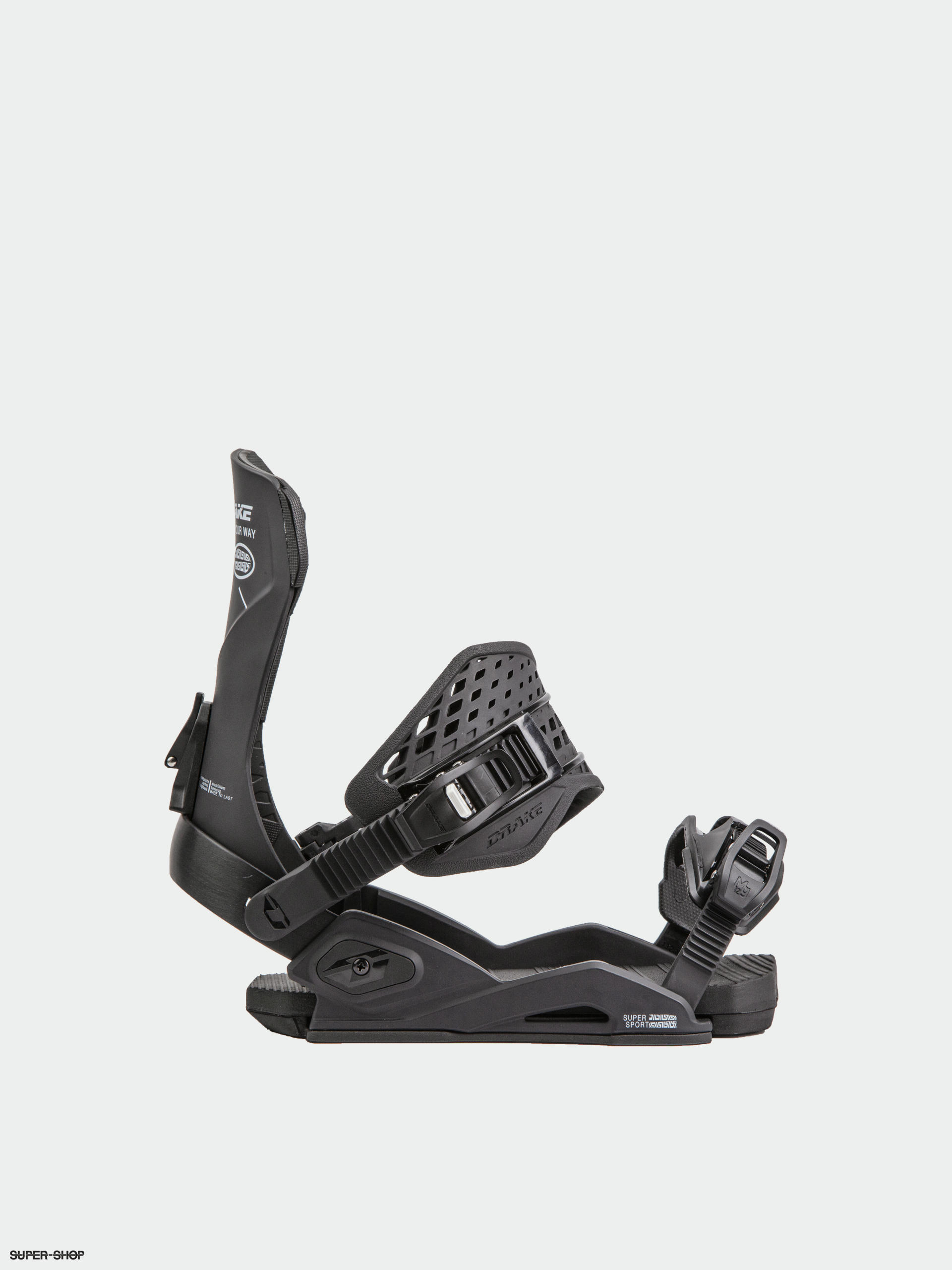 Mens Drake Super Sport Snowboard bindings (black)