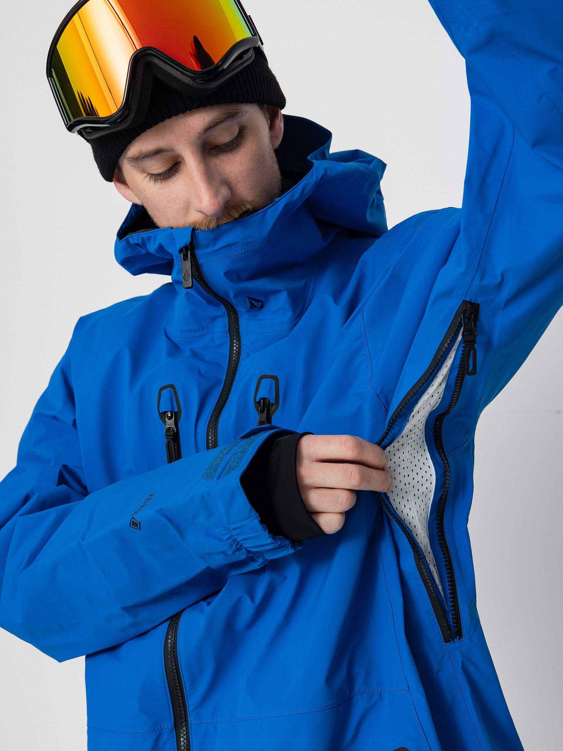 Mens Volcom Tds Inf Gore Tex Snowboard jacket (electric blue)