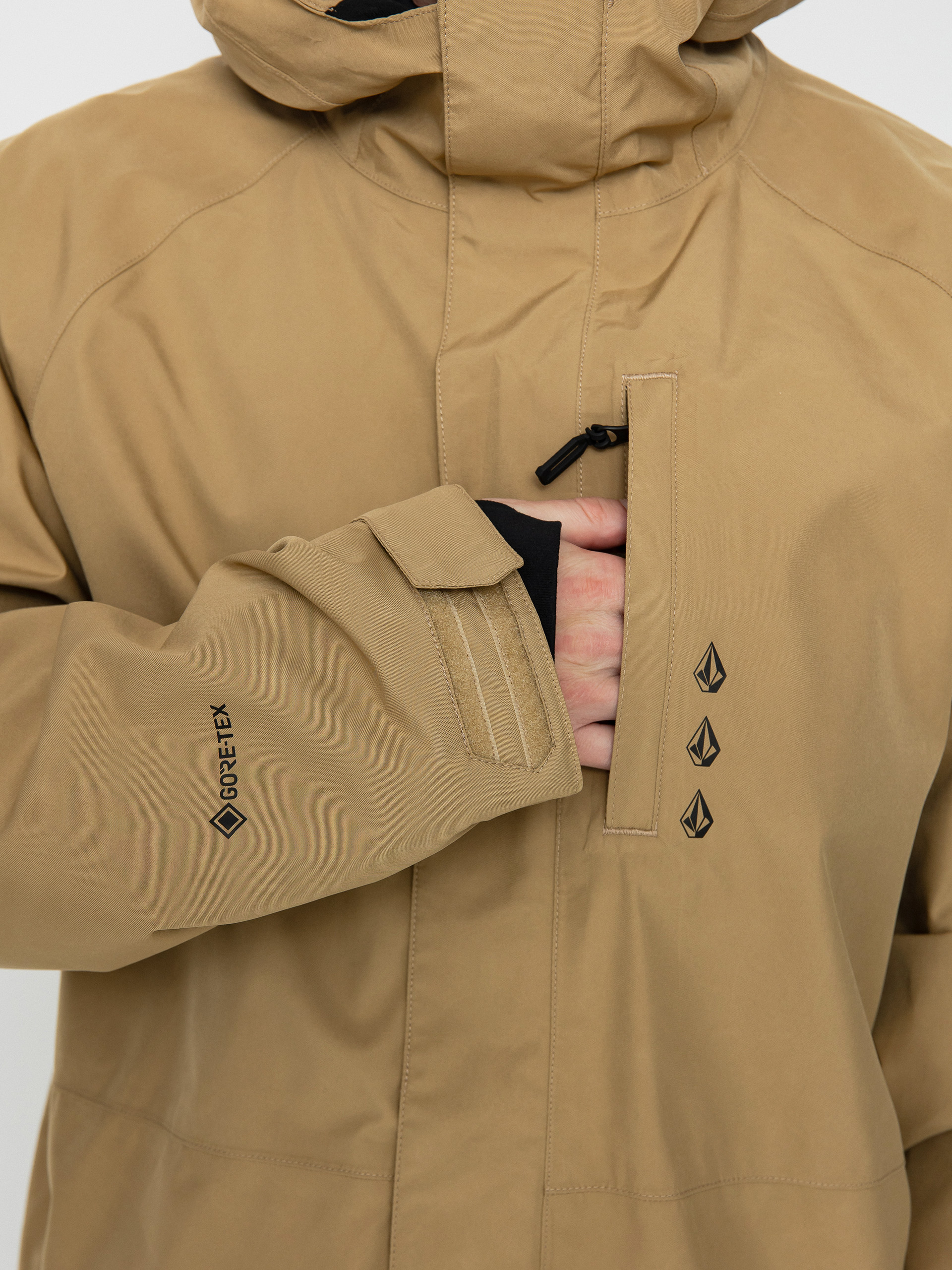 Mens Volcom Dua Gore Tex Snowboard jacket (dark khaki)