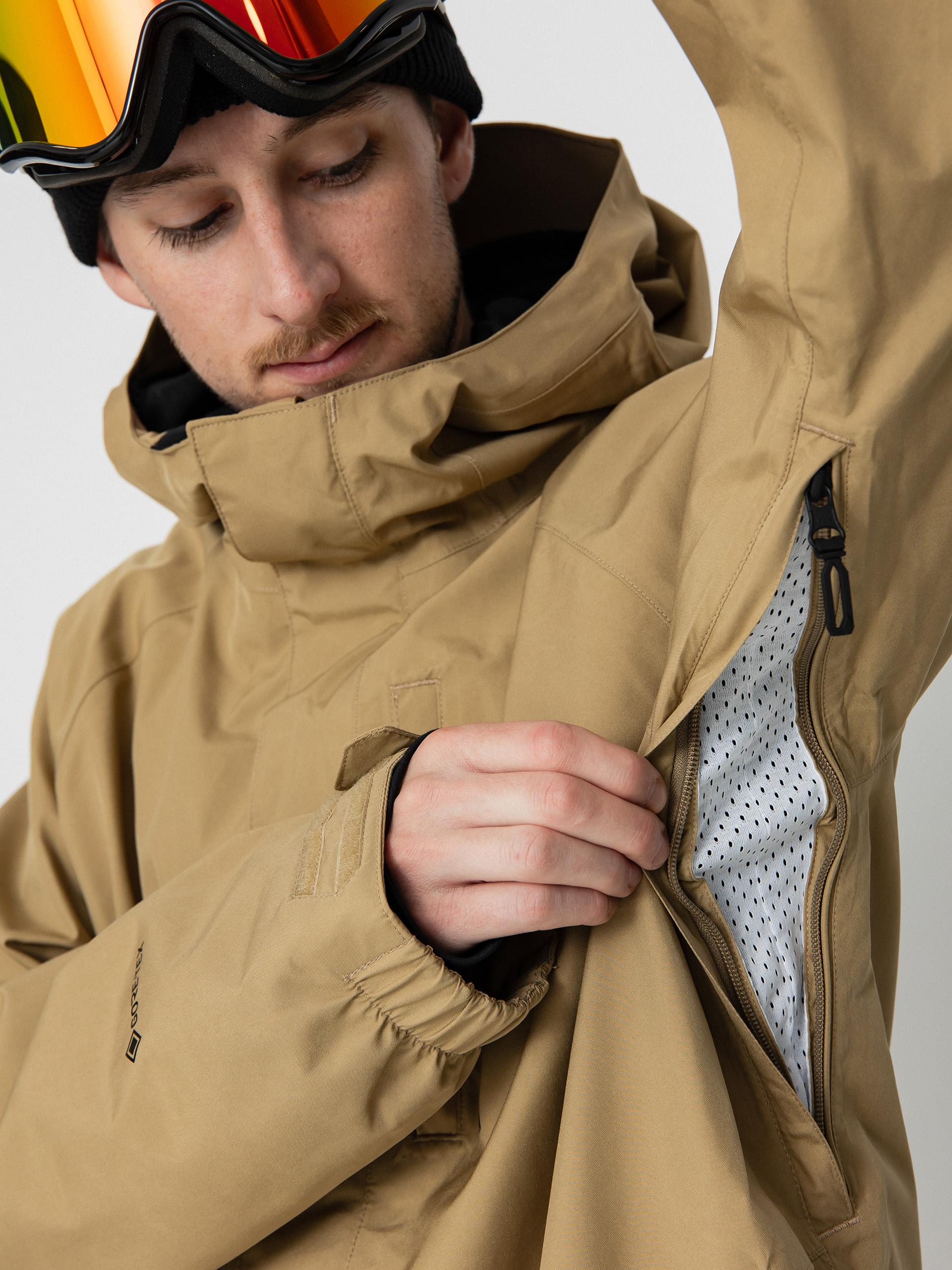 Mens Volcom Dua Gore Tex Snowboard jacket (dark khaki)