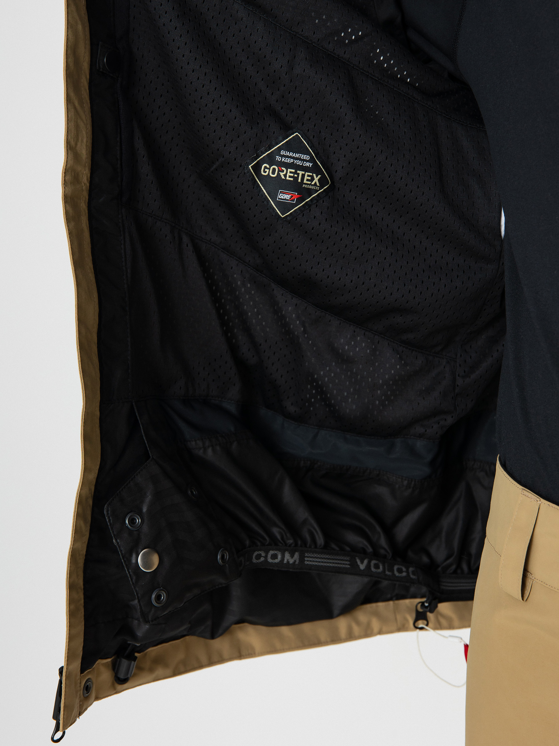 Mens Volcom Dua Gore Tex Snowboard jacket (dark khaki)