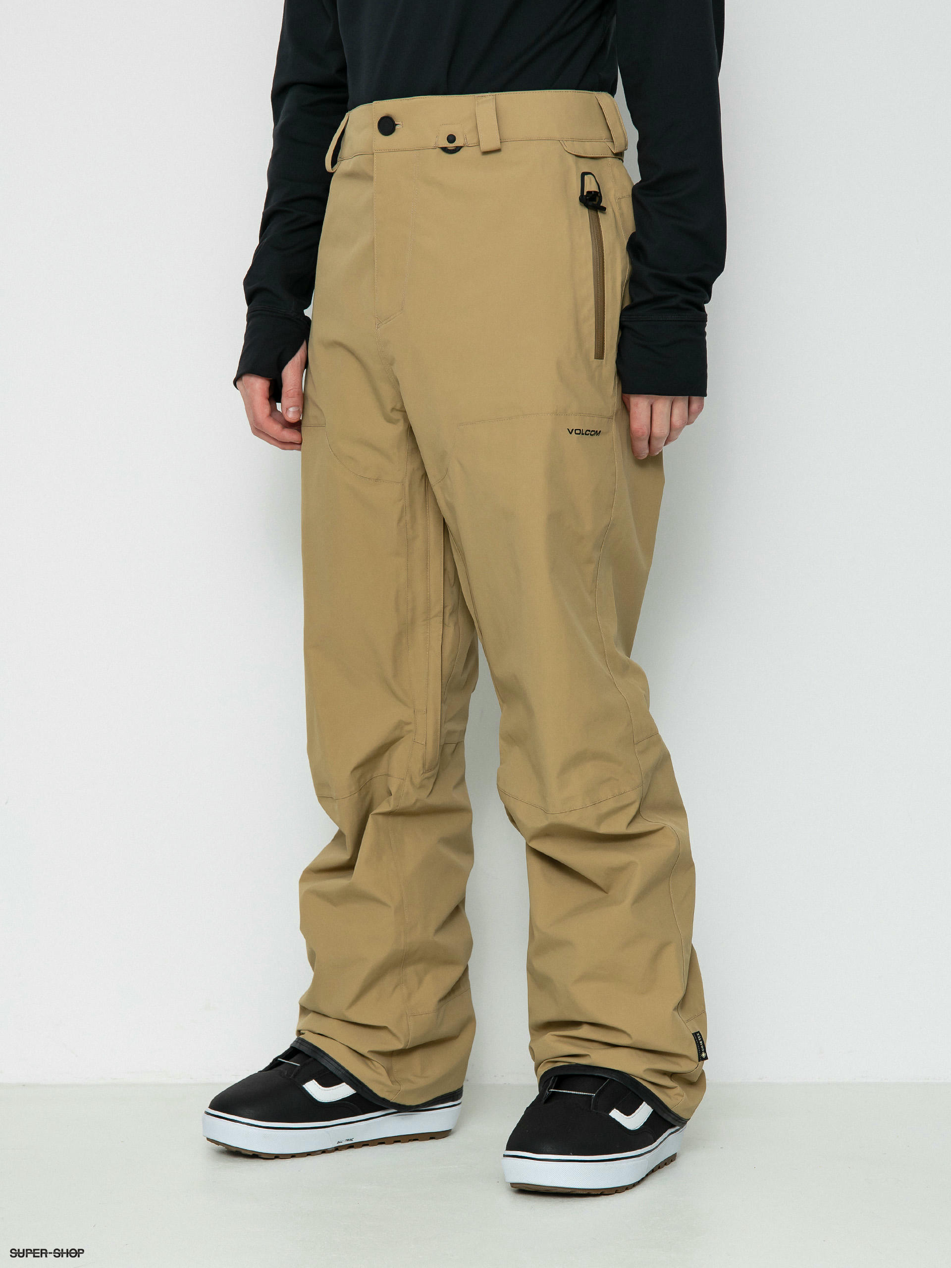 Mens Volcom L Gore Tex Snowboard pants (dark khaki)