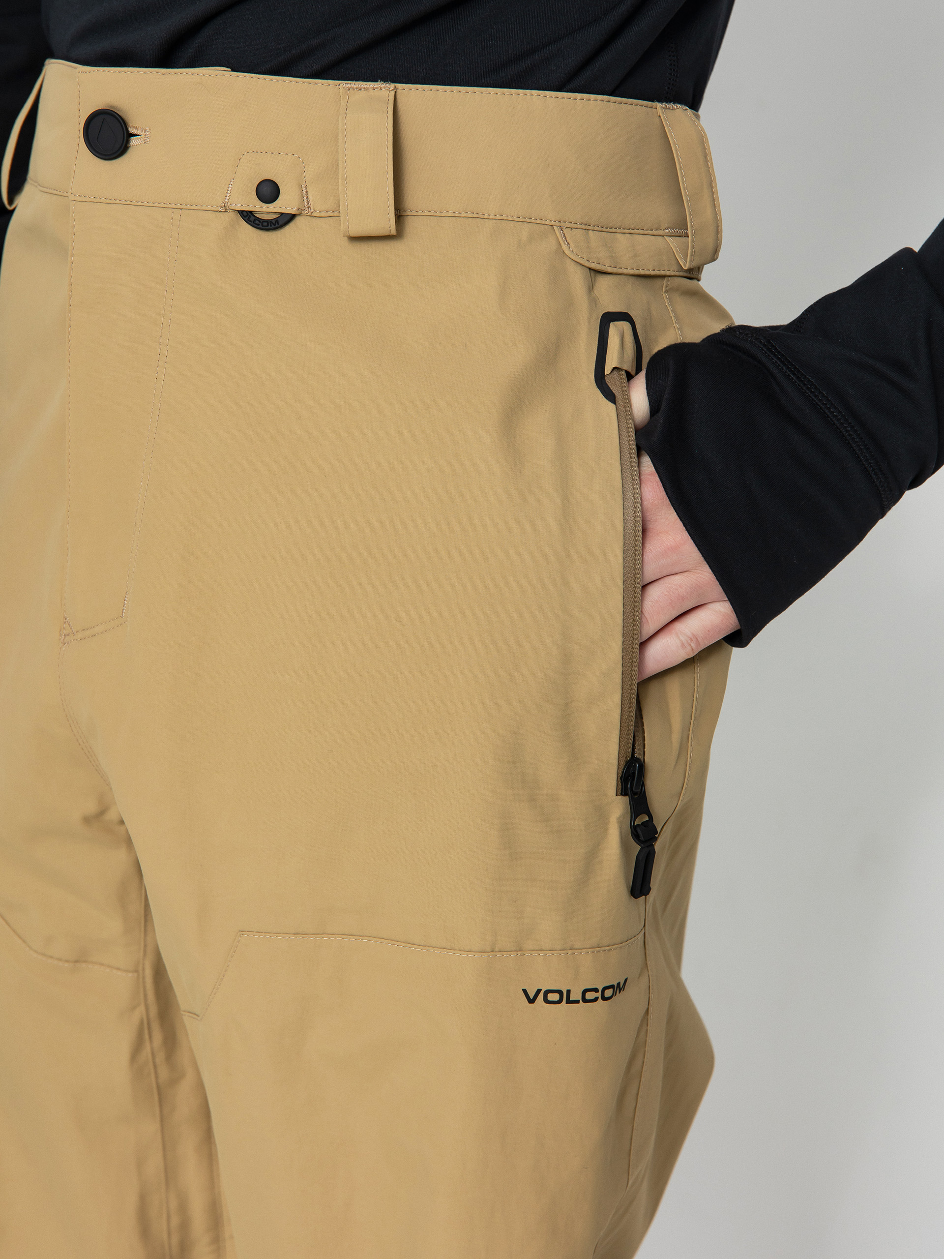 Mens L Gore-Tex Pants - Dark Khaki