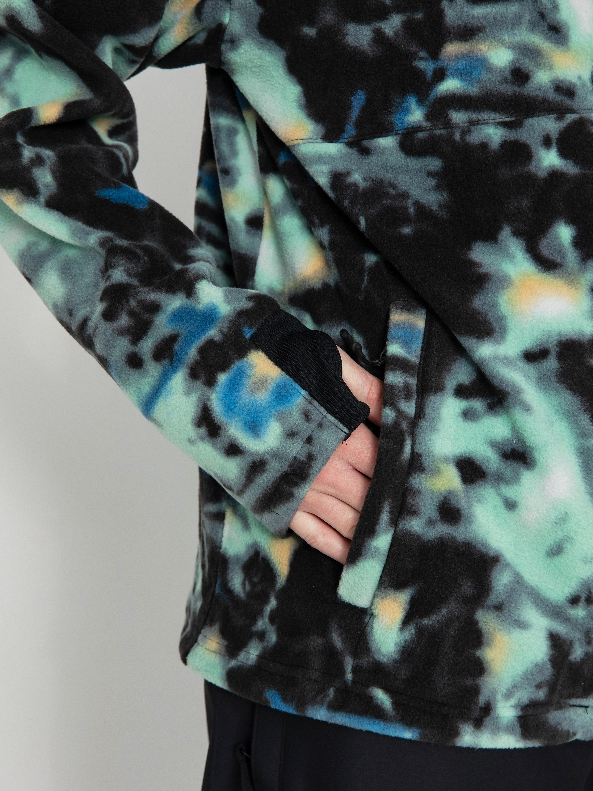 Volcom Polar Mock 1/2 Zip Active sweatshirt - black (spritz black)