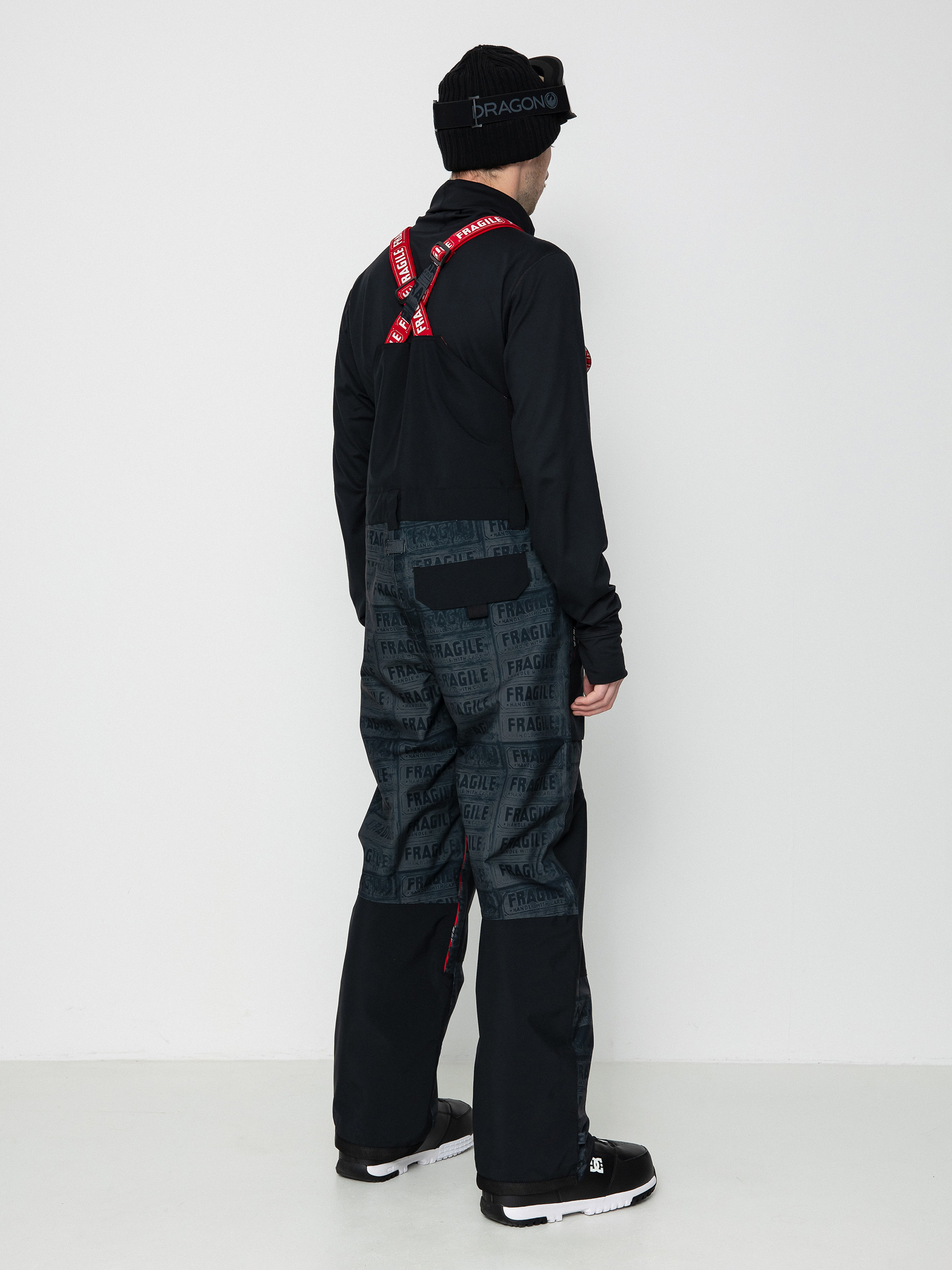 Mens DC Aw Shadow Bib Snowboard pants (black fragile)