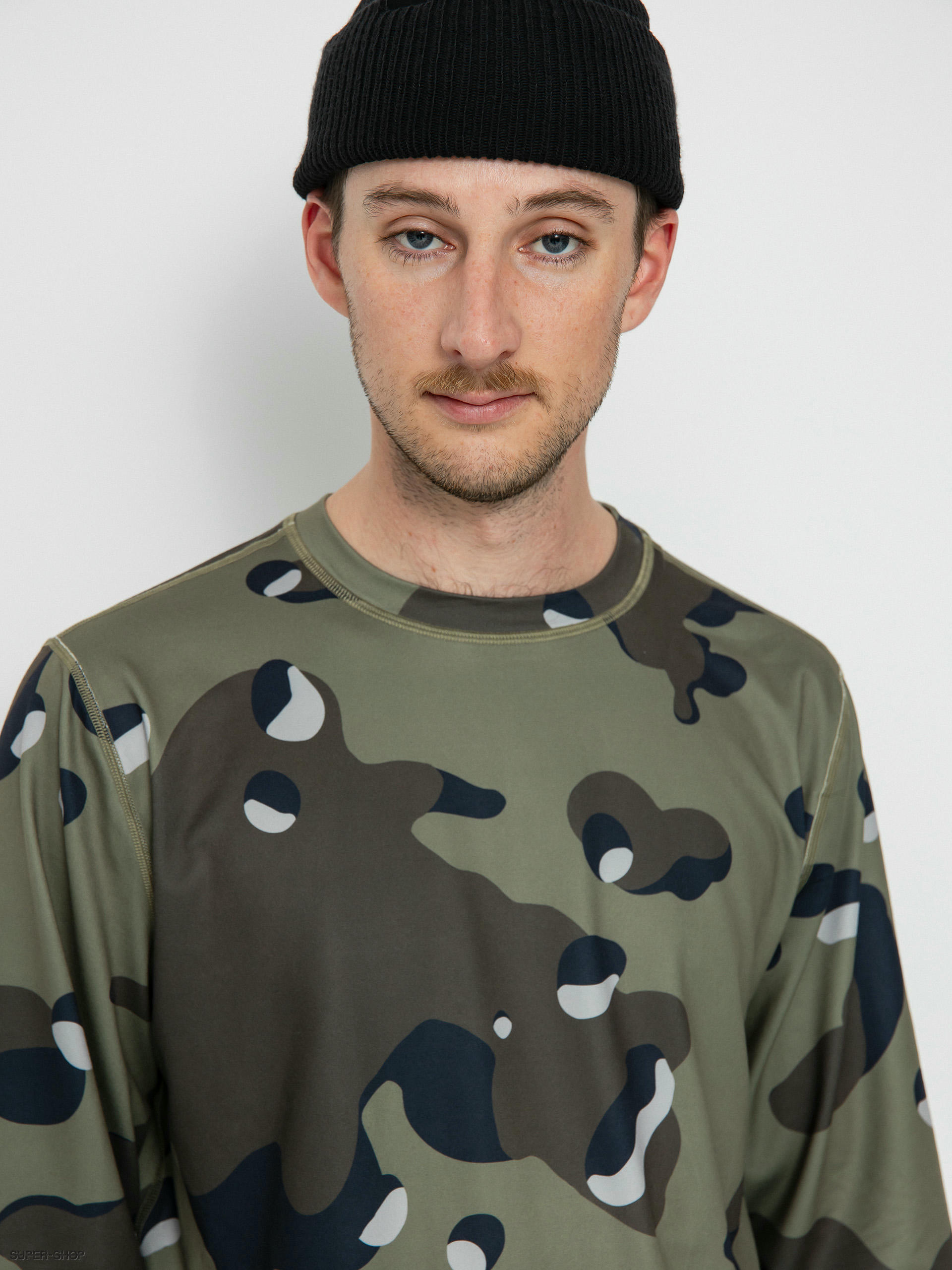 Burton Midweight Base Layer Crewneck Longsleeve (forest moss cookie camo)