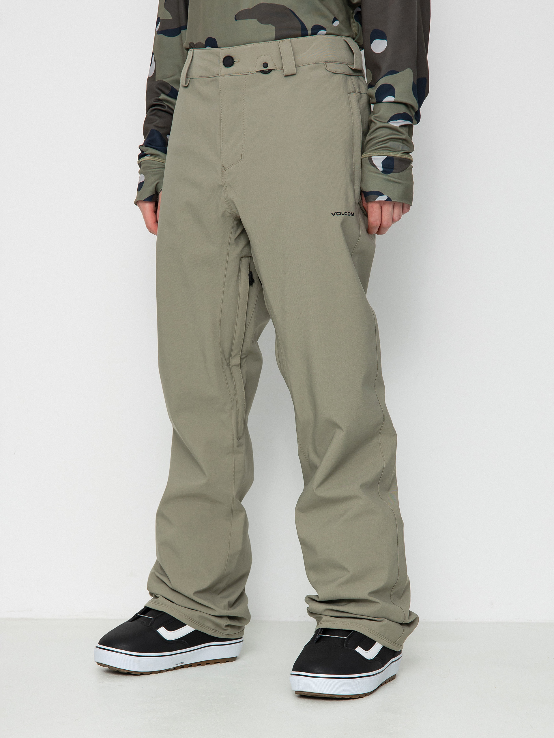 Mens Volcom Freakin Snow Chino Snowboard pants (light military)