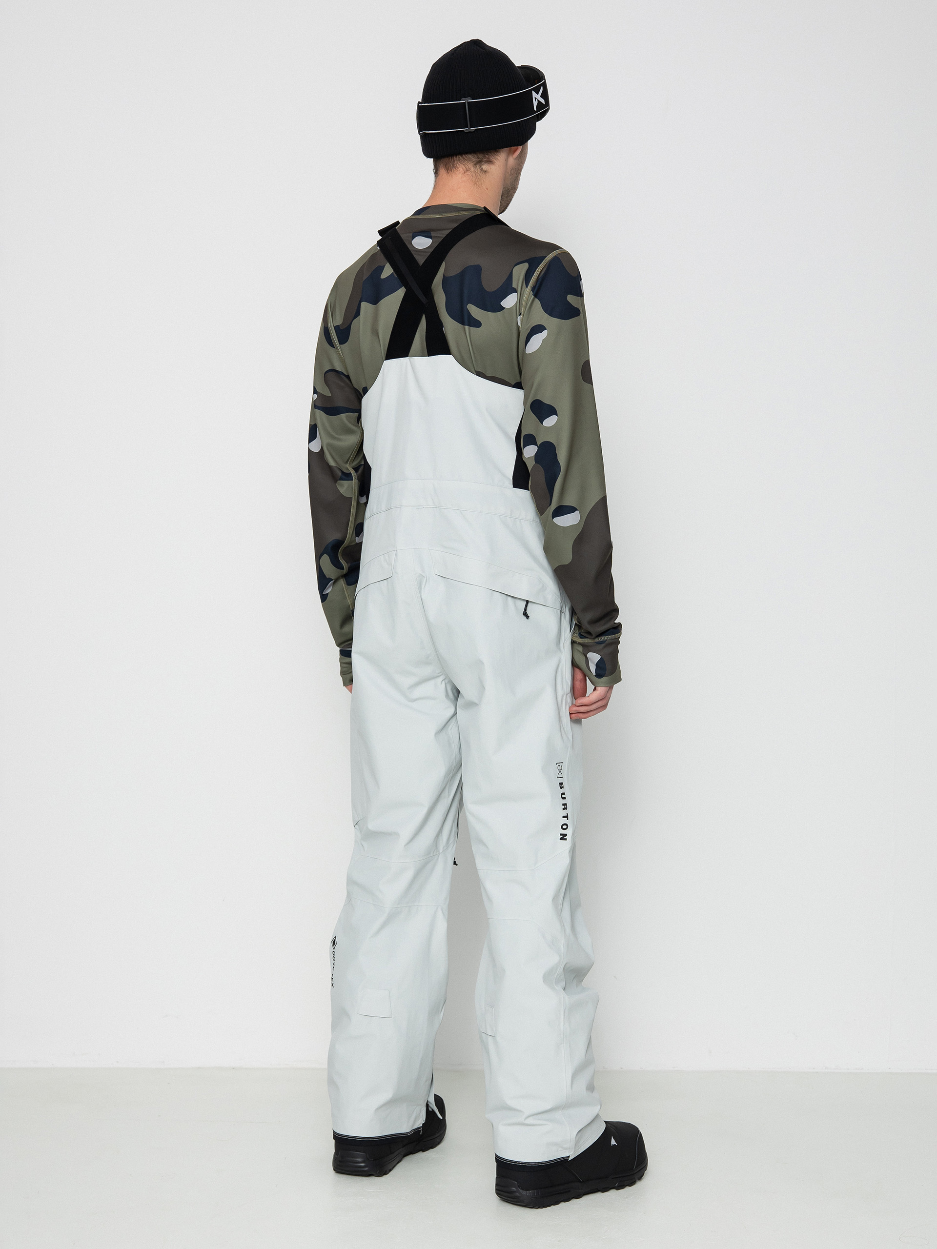 Mens Burton Ak Gore Tex Cyclic Bib Snowboard pants (gray cloud)