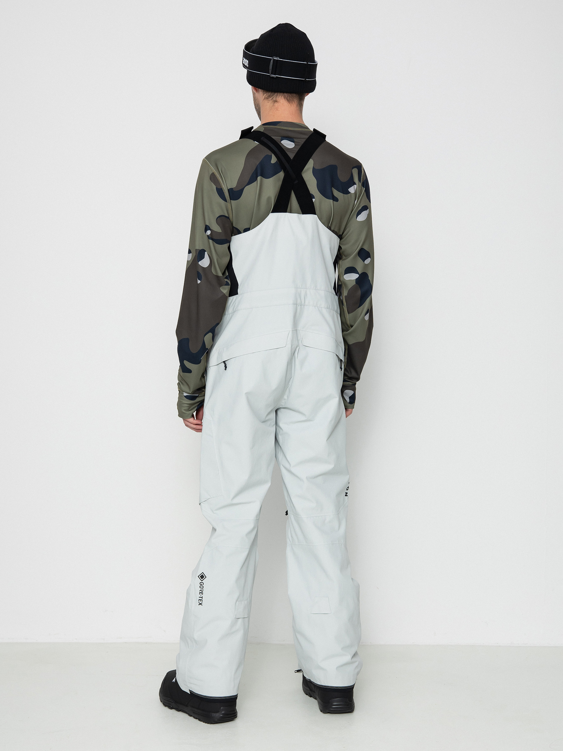 Mens Burton Ak Gore Tex Cyclic Bib Snowboard pants (gray cloud)