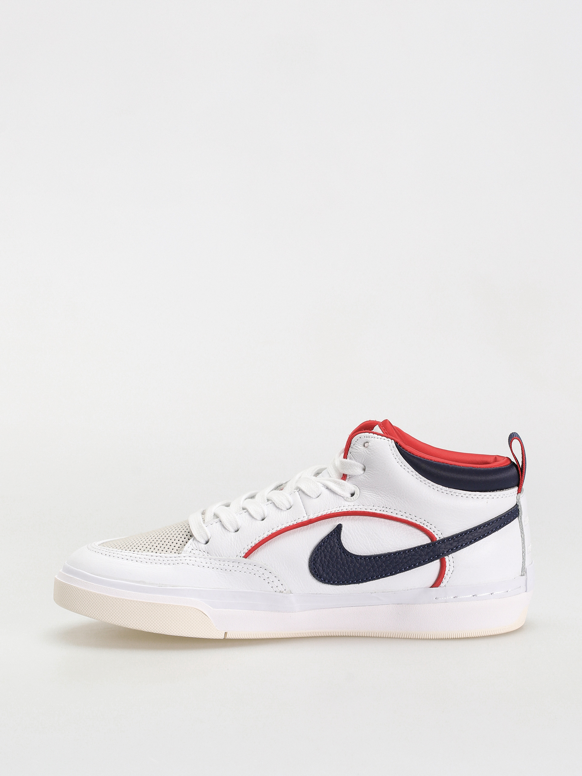 Nike SB React Leo Premium Schuhe (white/midnight navy university red white)