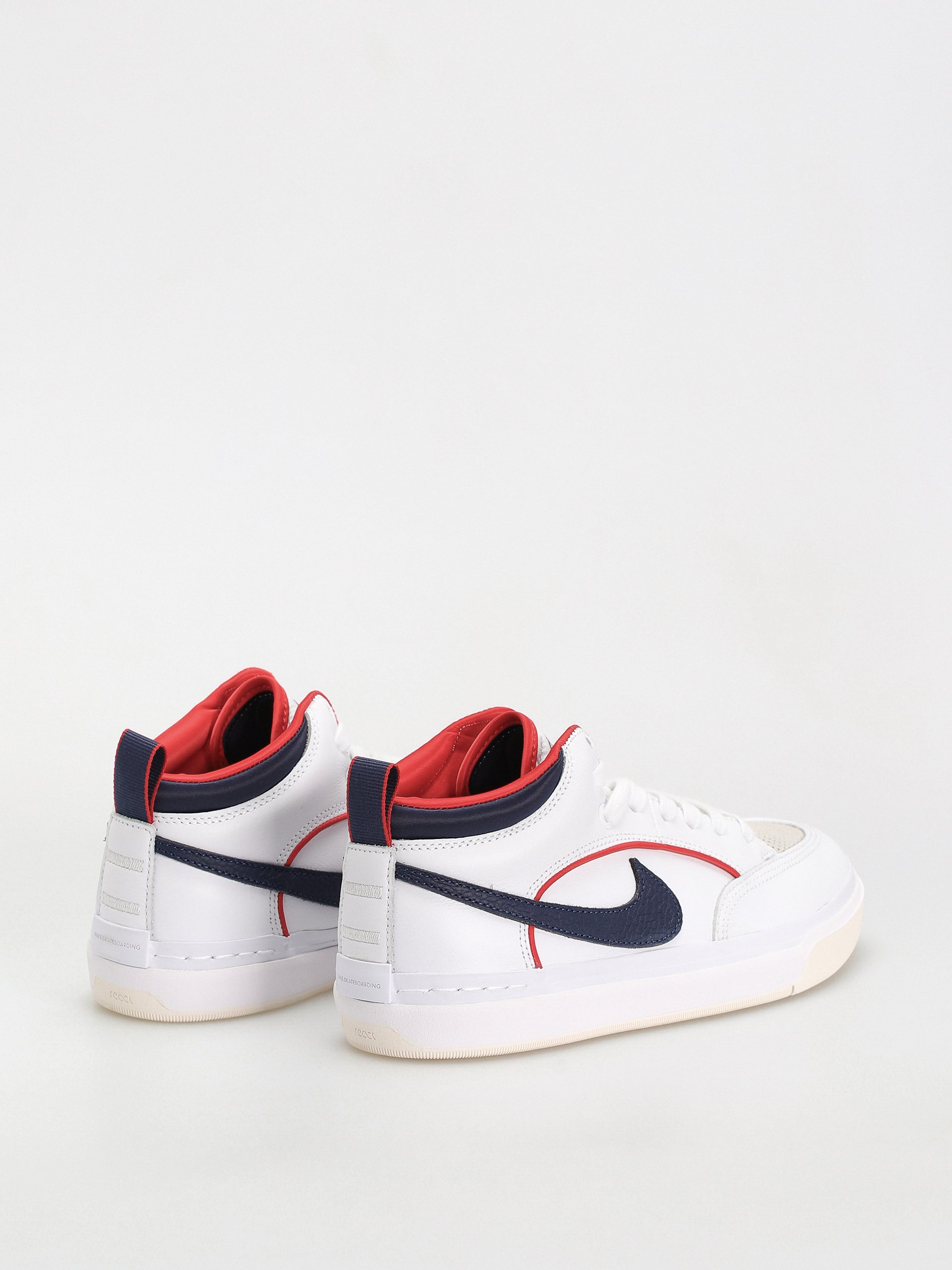 Nike SB React Leo Premium Shoes (white/midnight navy university red white)