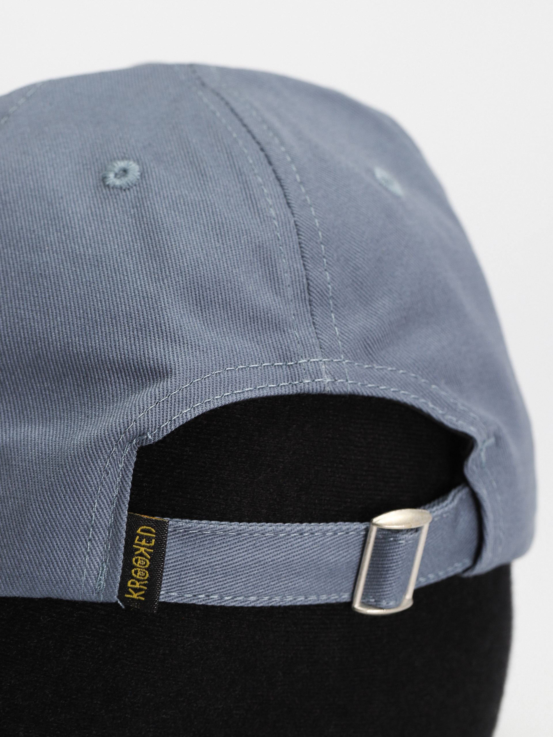 Krooked Adj Moonsmile Scrpt Strapback Cap (blue)