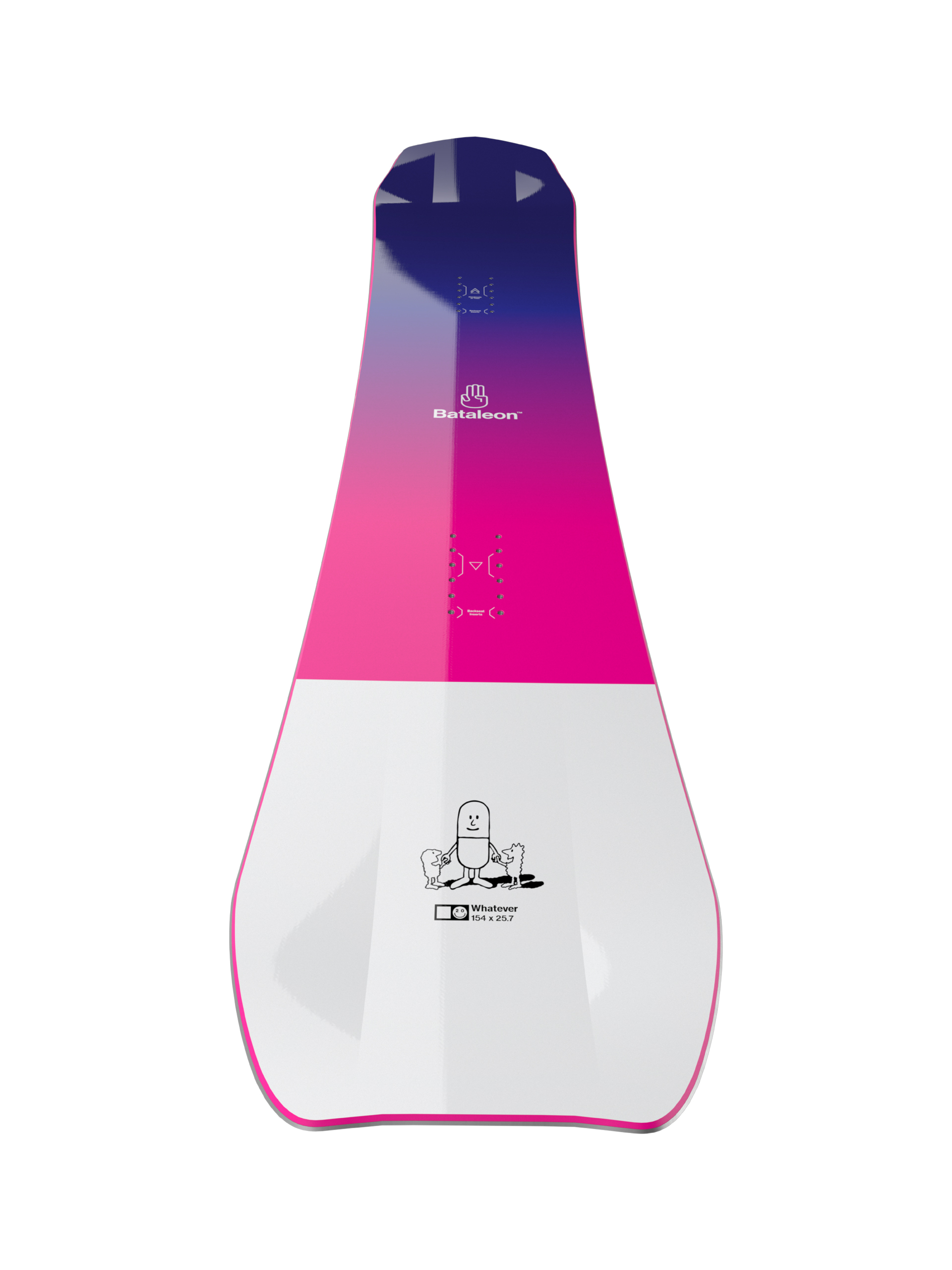 Herren Bataleon Whatever Snowboard (white/black/multi)