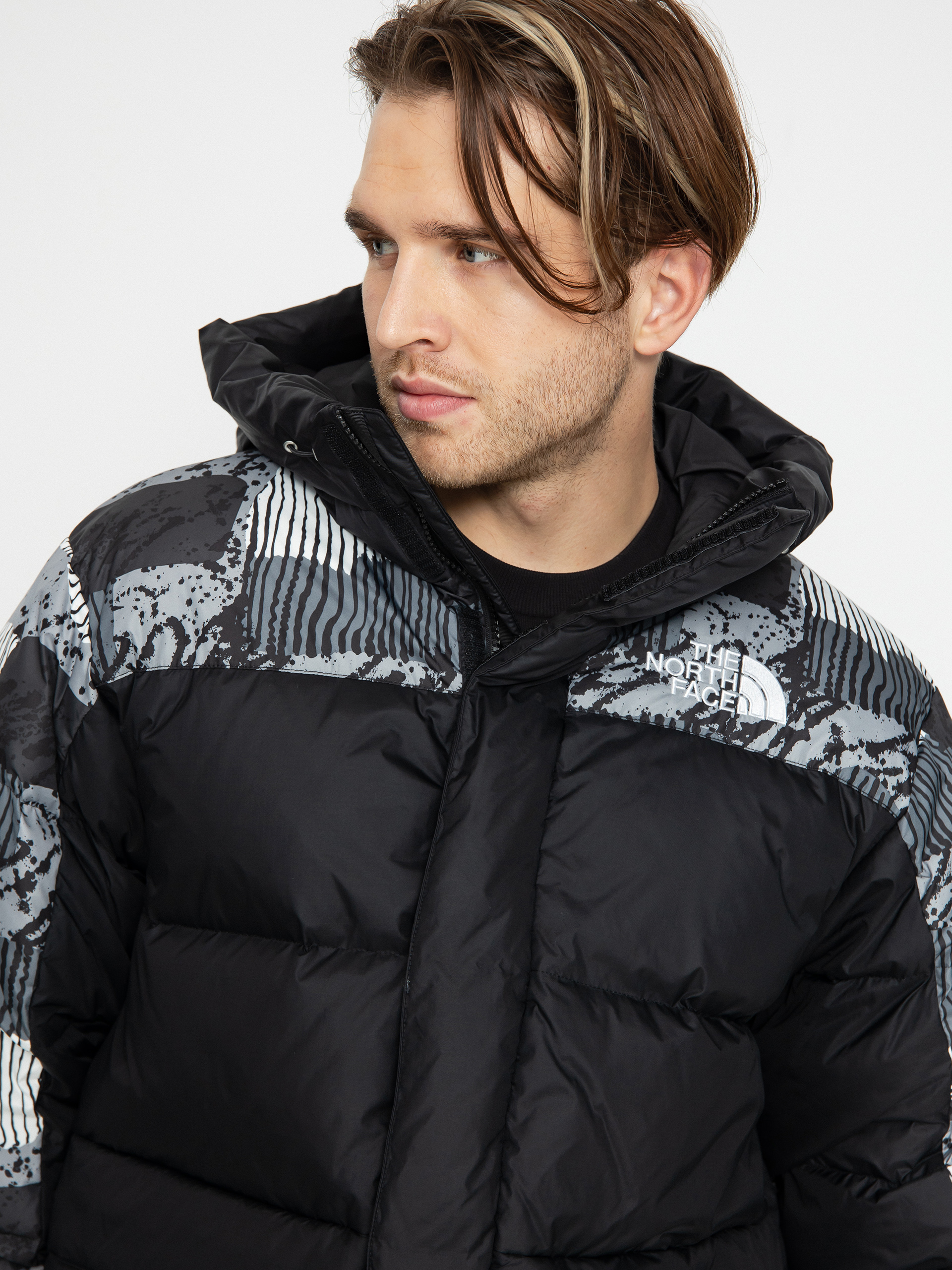 The North Face Hmlyn Down Parka Jacket (tnf black abst ysmp/nfb)