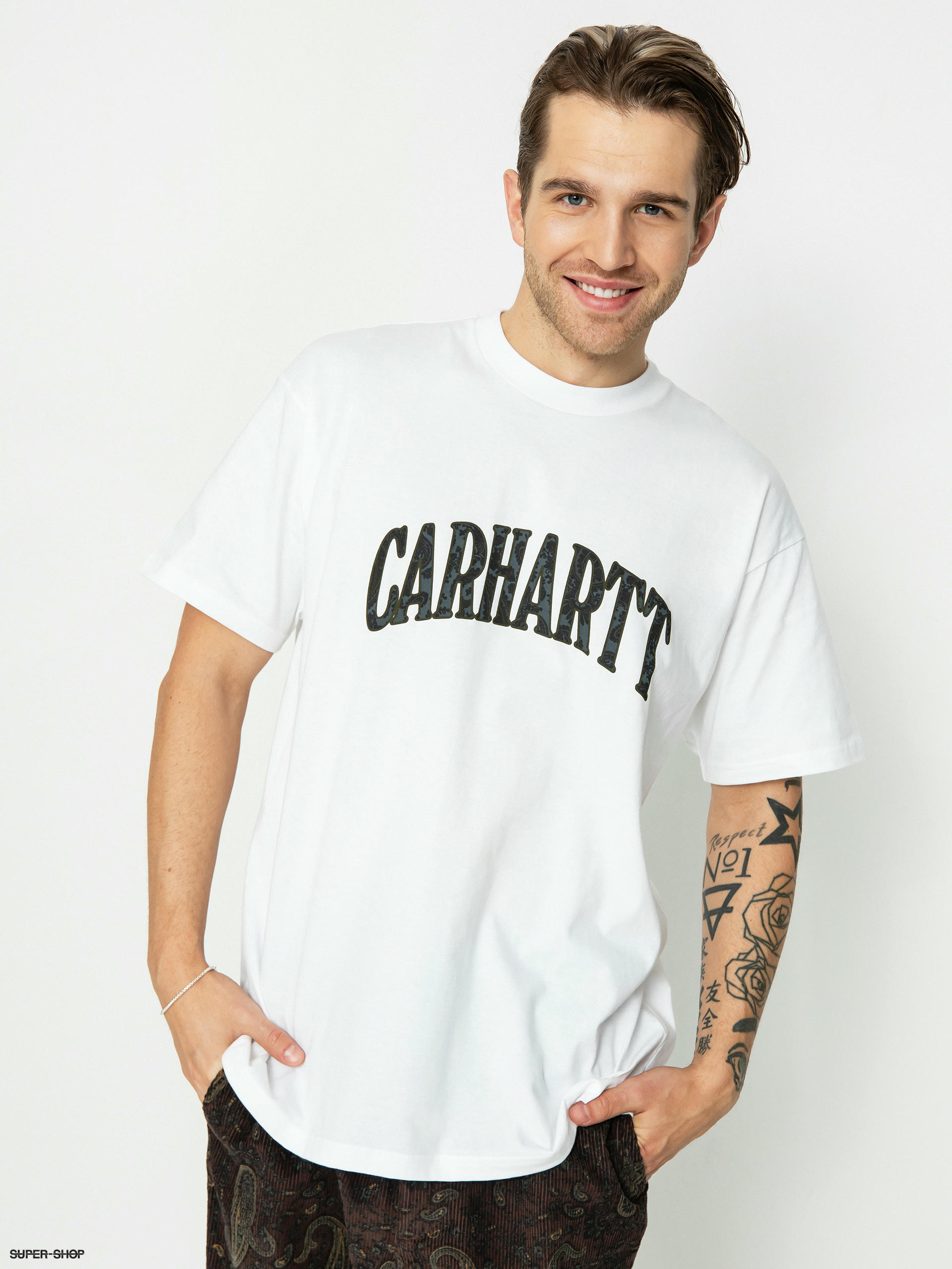 Carhartt WIP Paisley Script T-shirt (white)