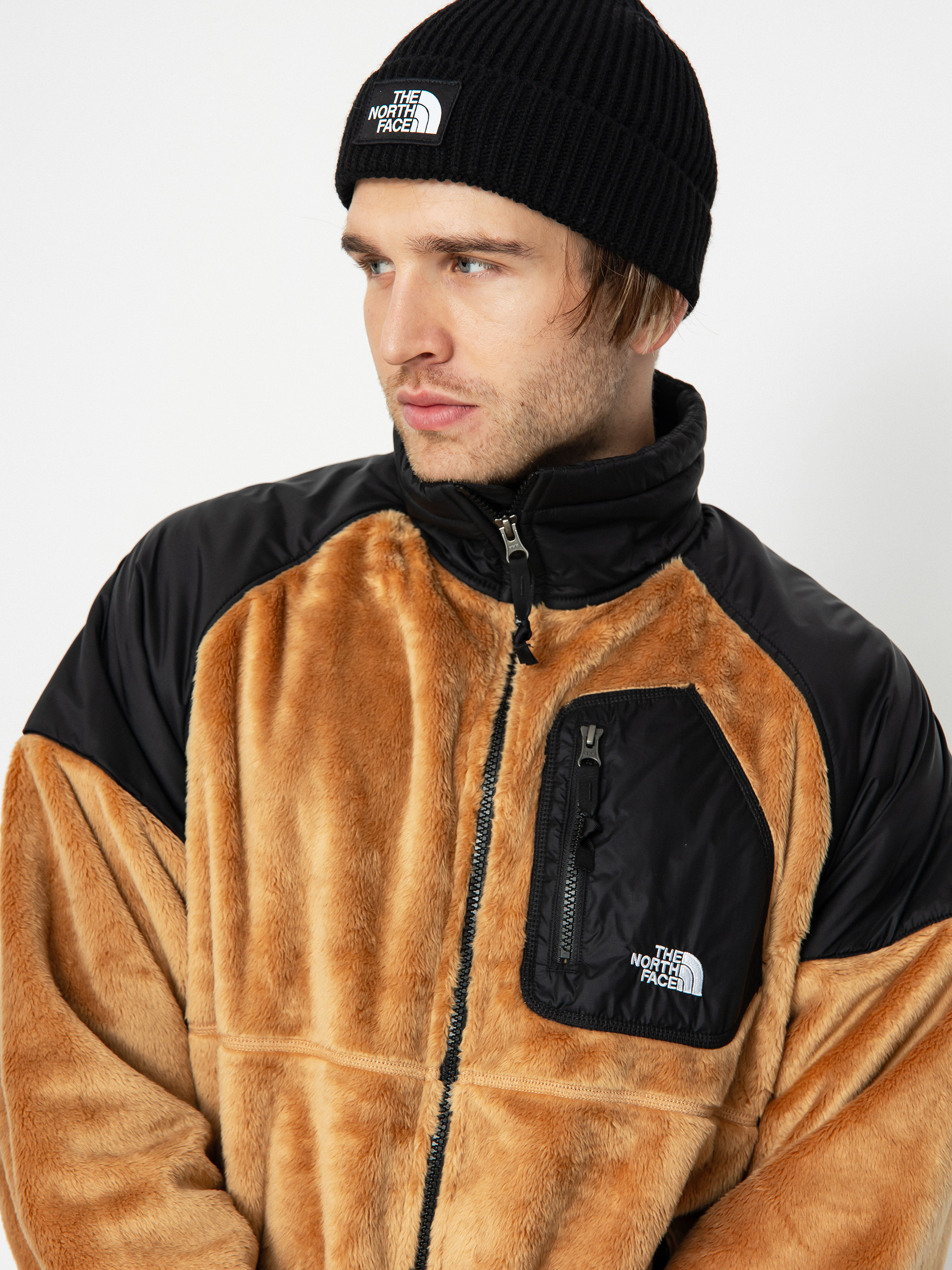 The North Face Versa Velour Jacket (almond butter/tnf black)