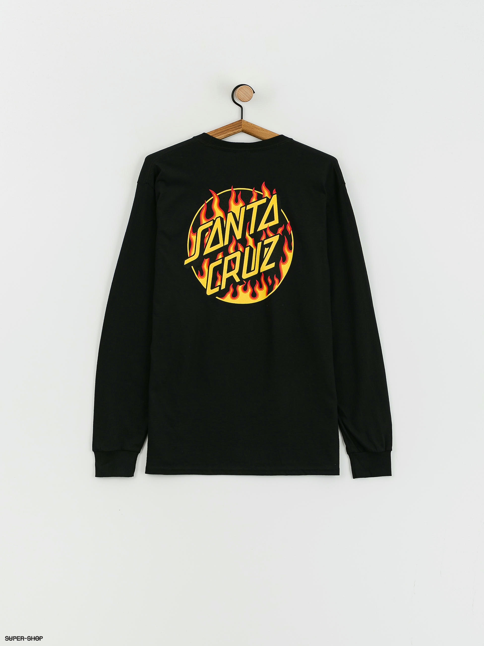 Santa Cruz X Thrasher Flame Dot Longsleeve black