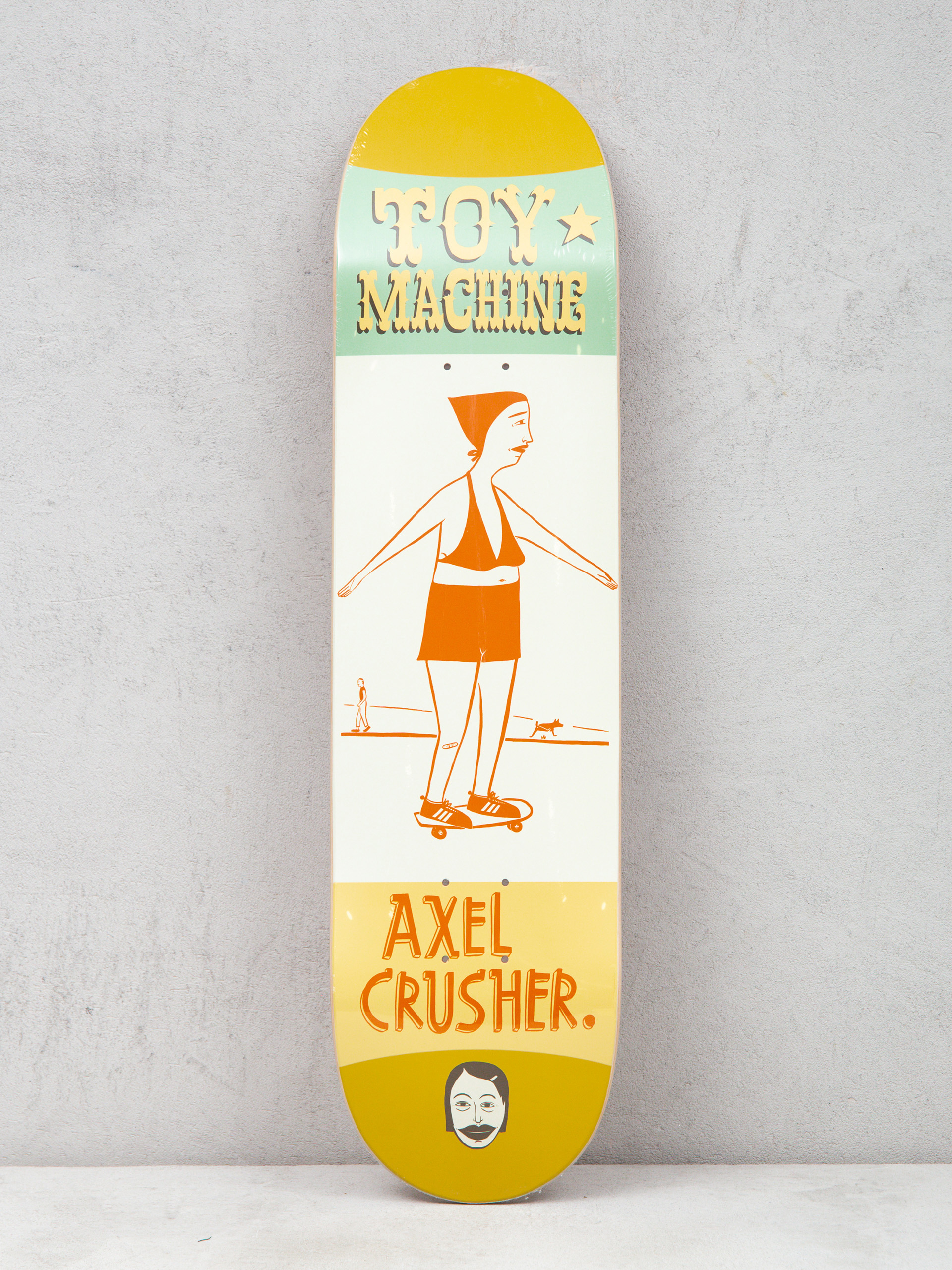 Toy Machine Axel Kilgallen Ds Deck (mustard/mint/white)