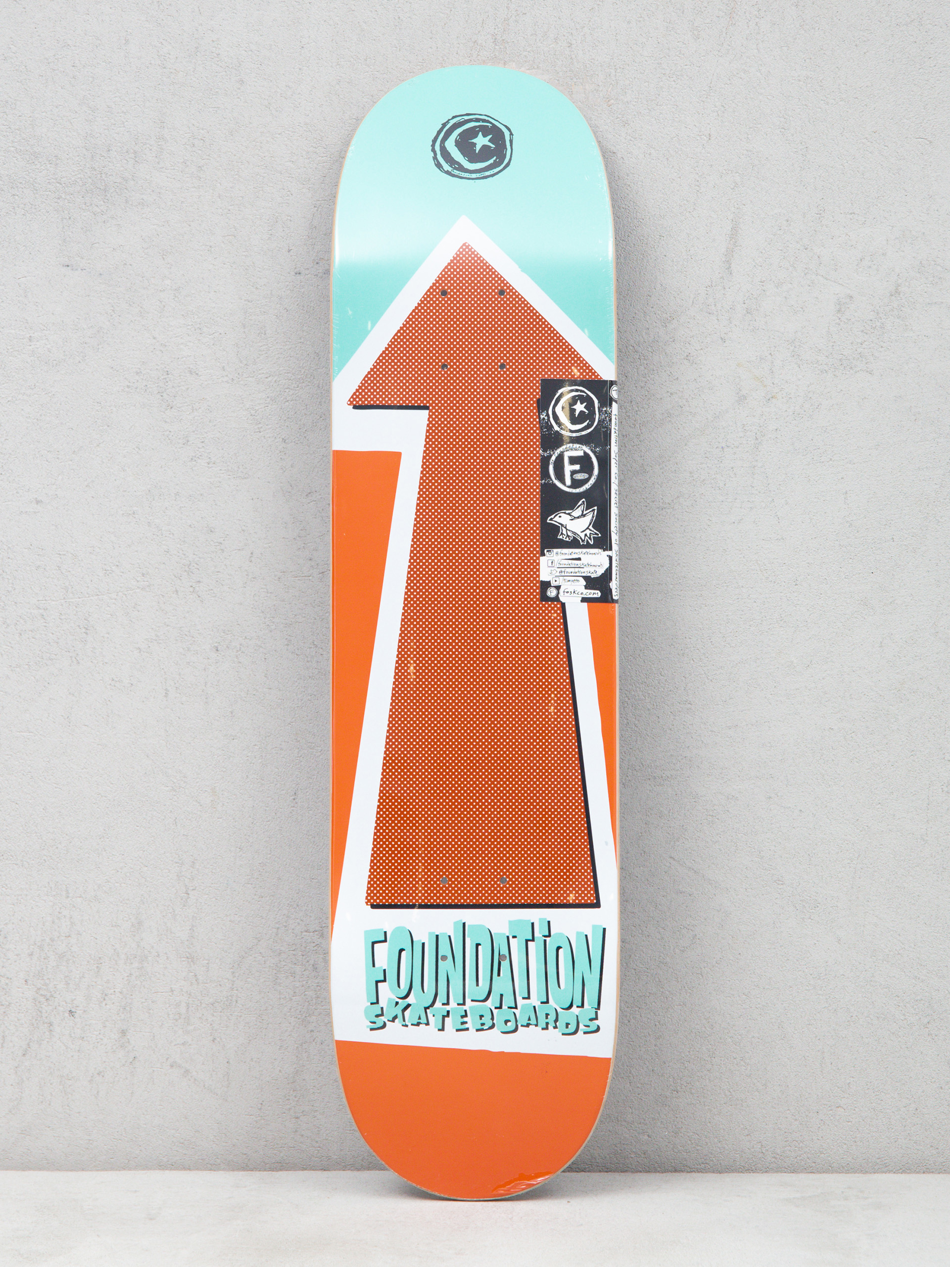 Foundation Arrow Deck (mint/orange)