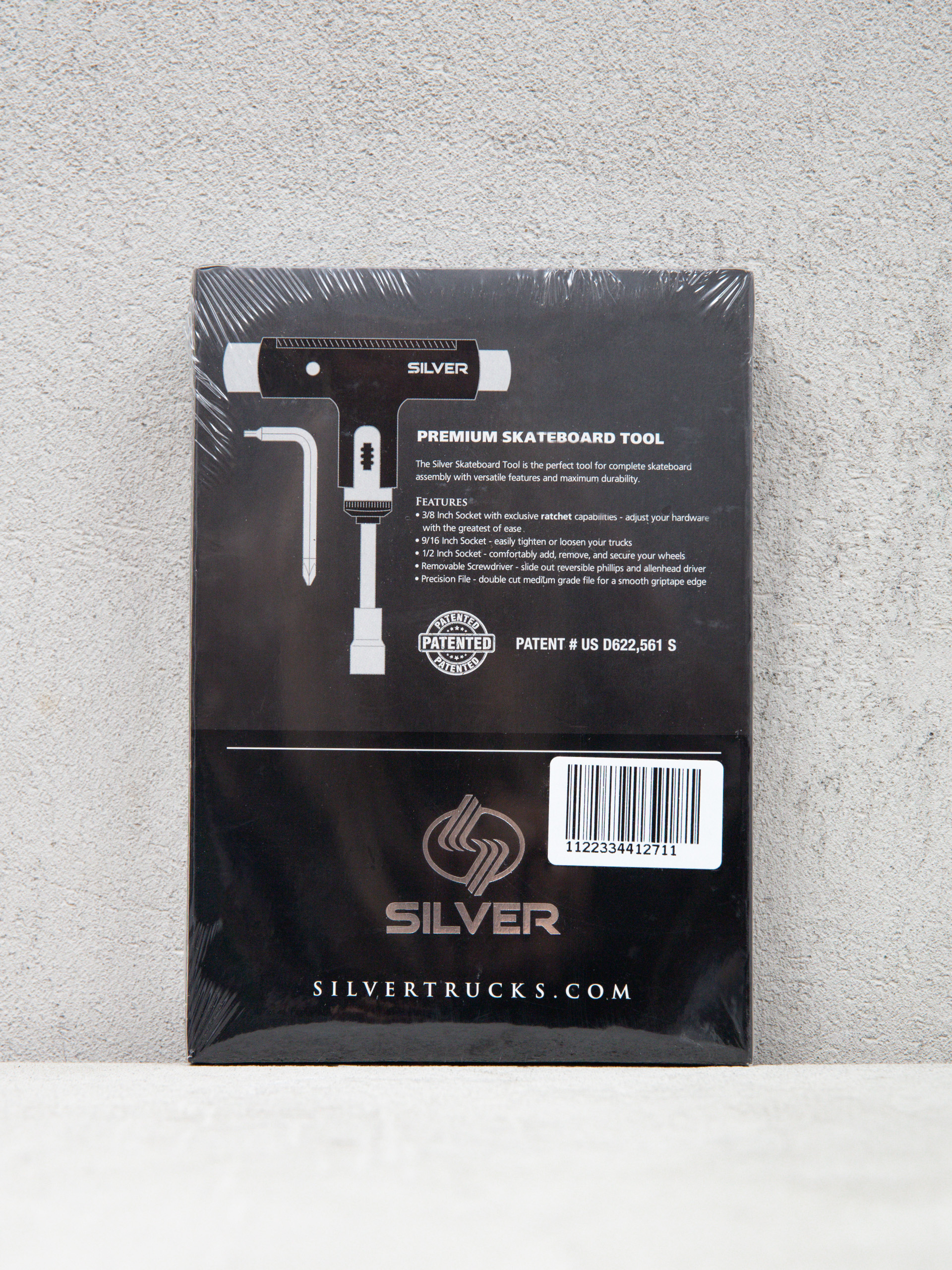 Silver Klucz Premium Skateboard Tool Film (purple/black)