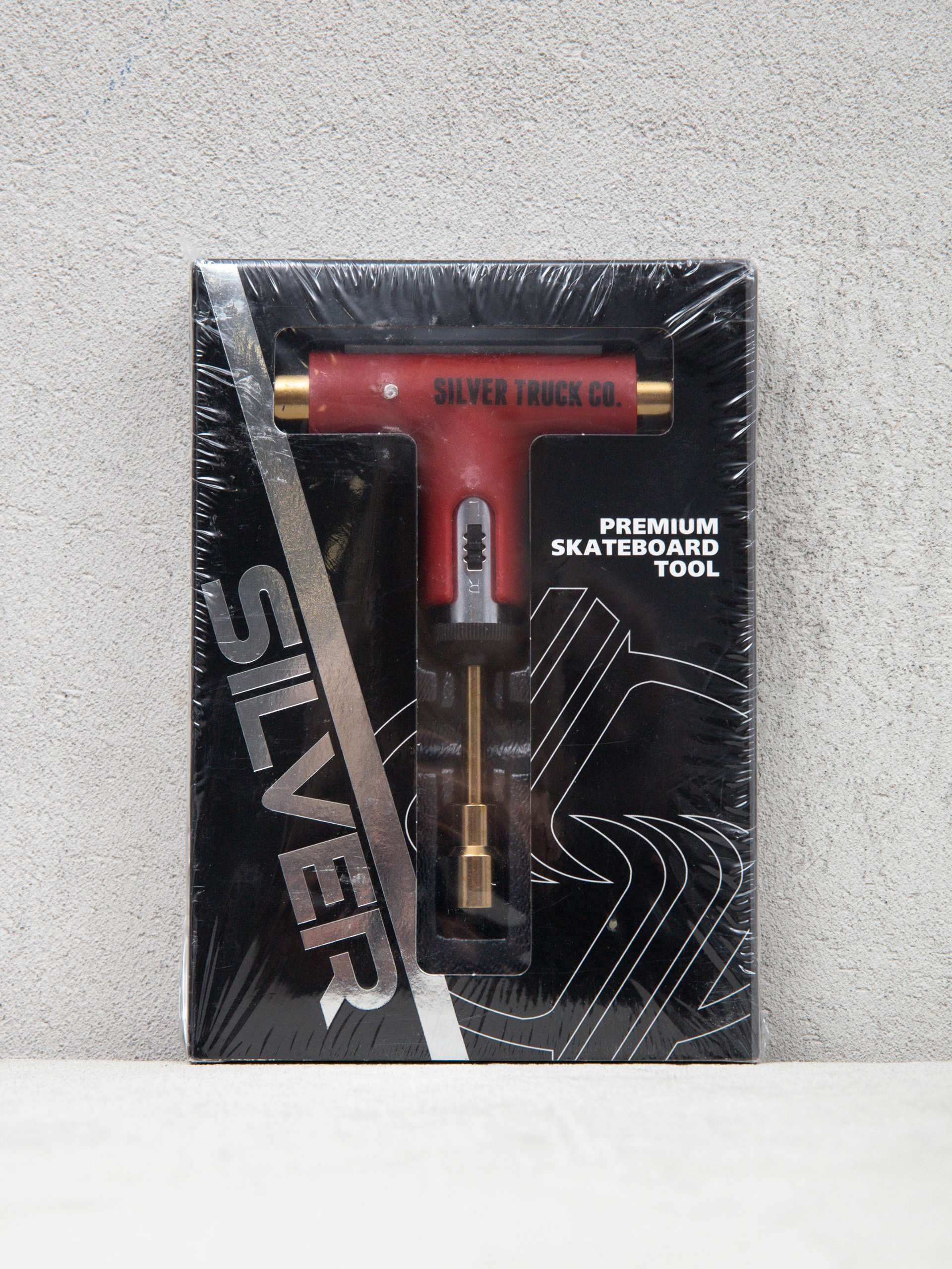 Silver Premium Skateboard Tool Werkzeug (red/gold)