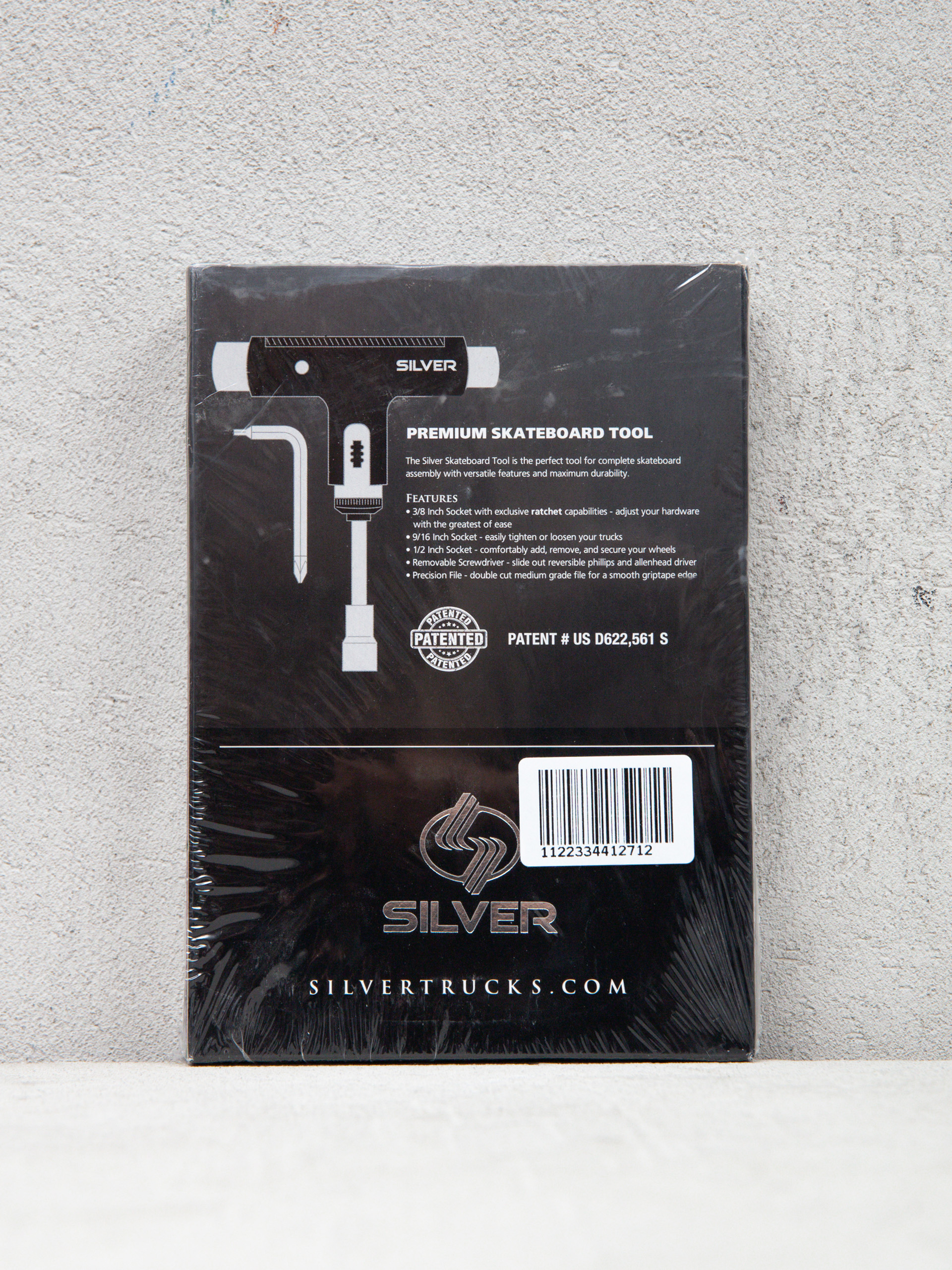 Silver Premium Skateboard Tool Werkzeug (red/gold)