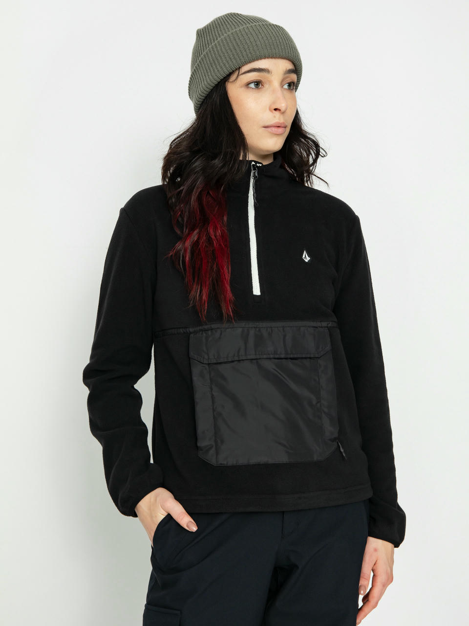 Volcom Polar 1/2 Zip Active sweatshirt Wmn (black)