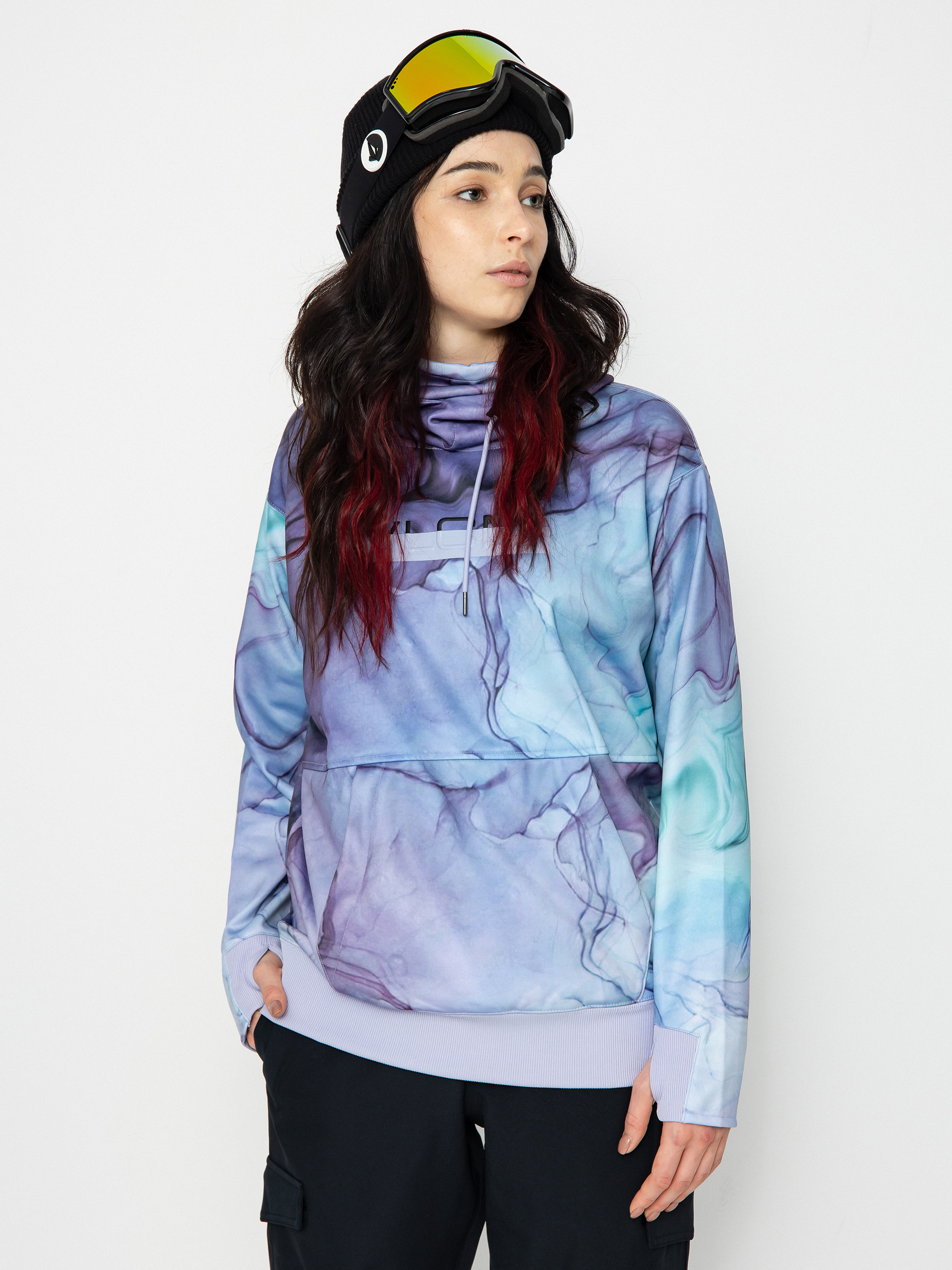 Womens Volcom Hydro Riding HD Active sweatshirt (glacier ink)