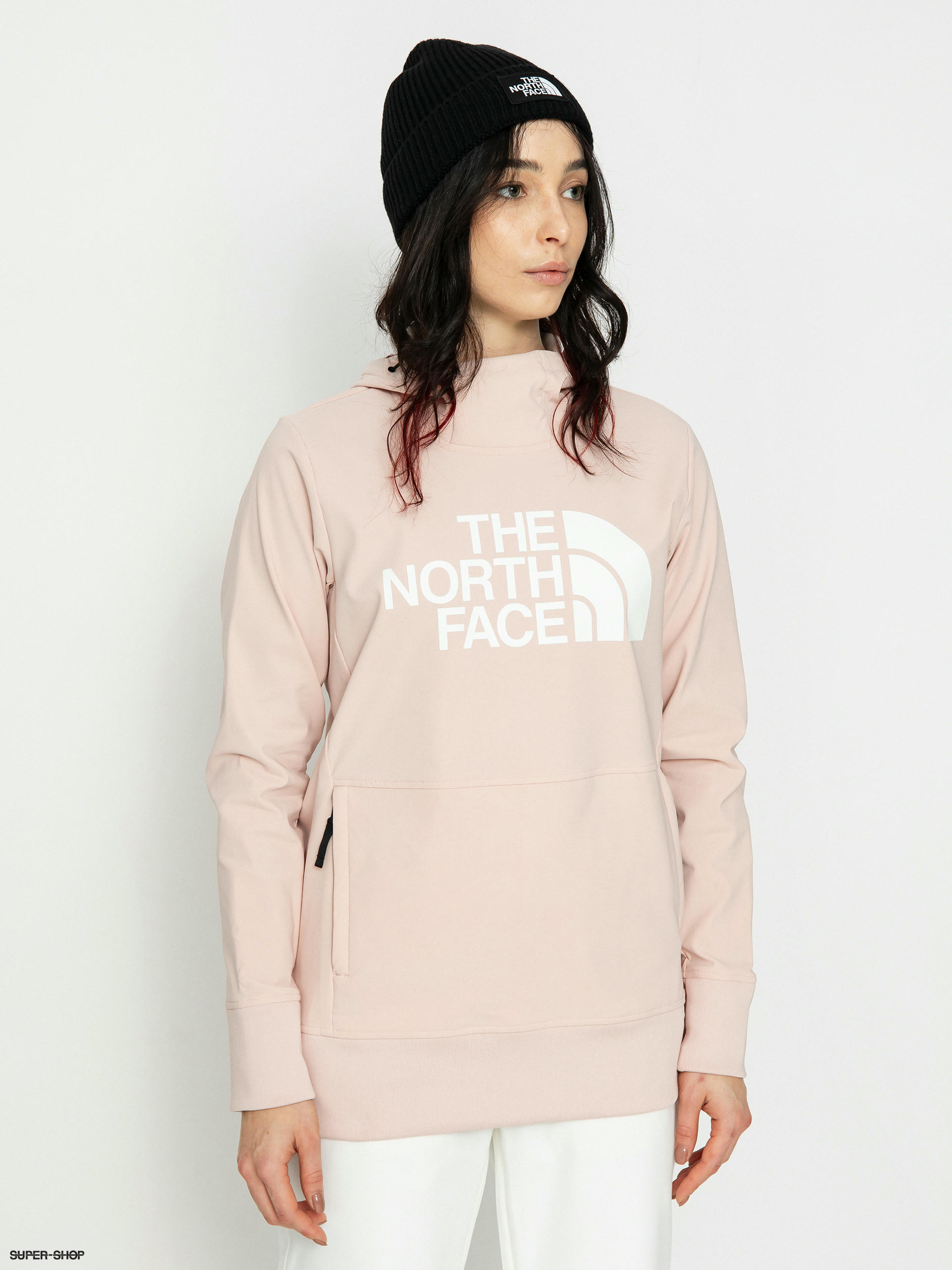 The north store face pink hoodie