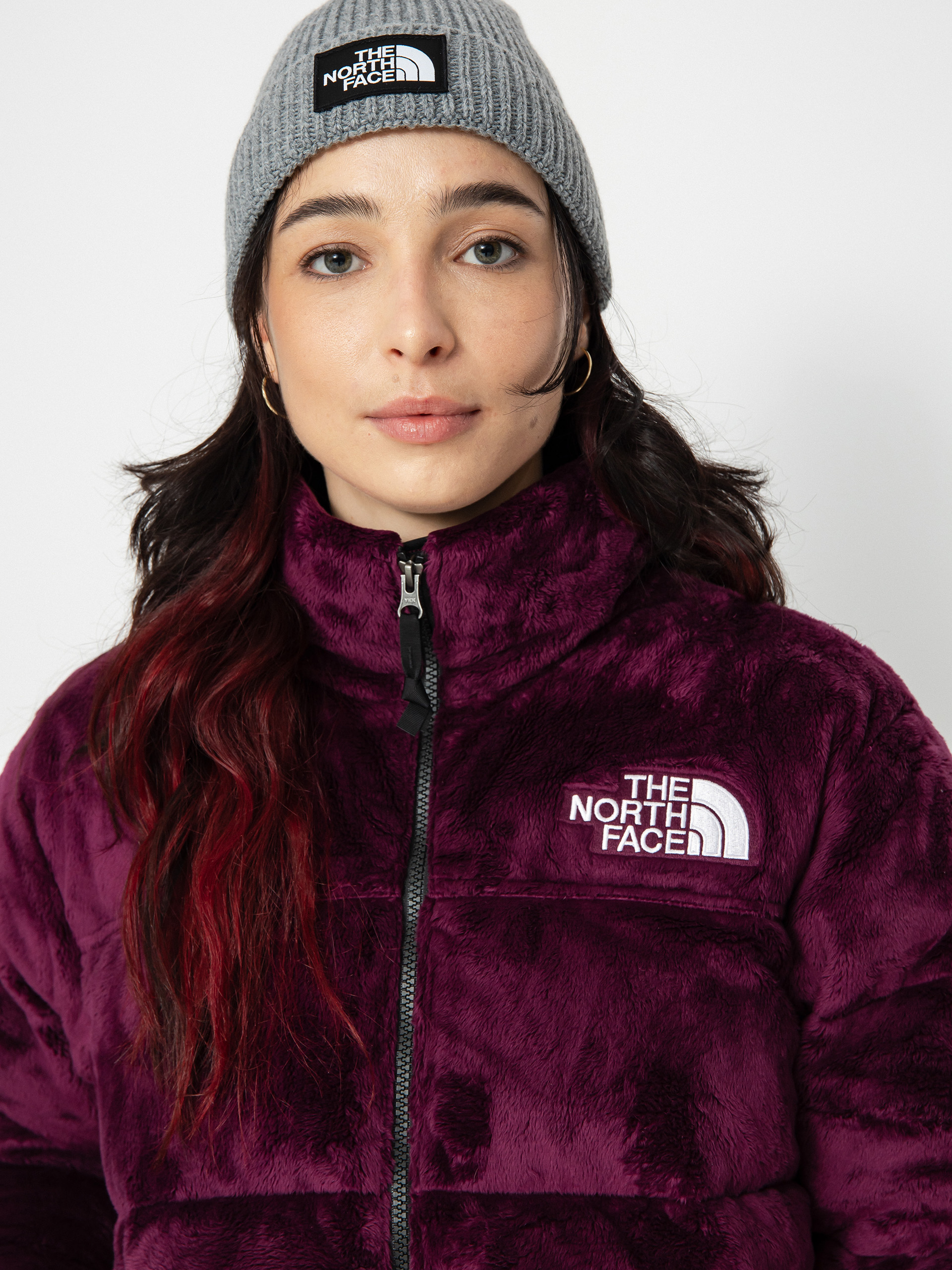 The North Face Versa Velour Nuptse Jacket Wmn - pink (boysenberry)