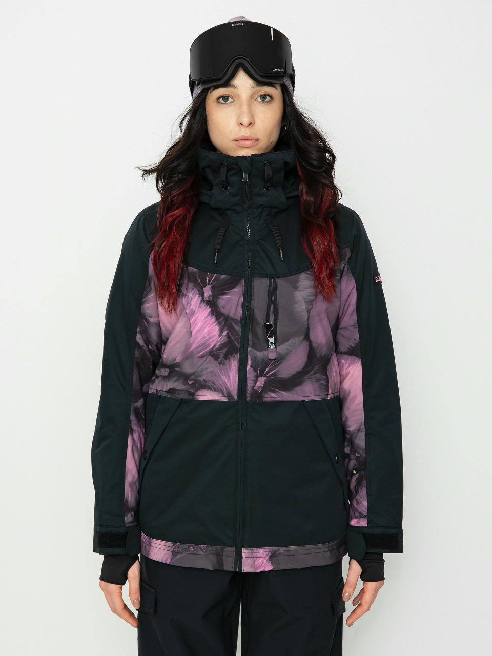 Roxy Presence Parka Snowboardjacke Wmn (true black pansy pansy)