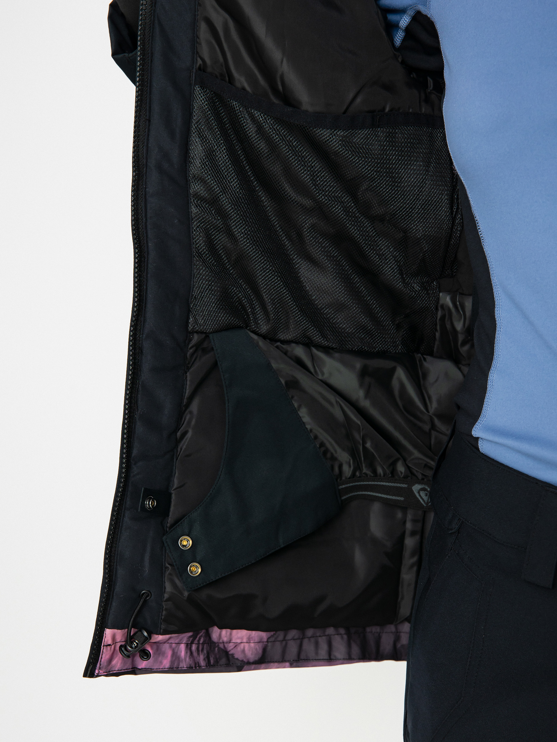 Damen Roxy Presence Parka Snowboardjacke (true black pansy pansy)