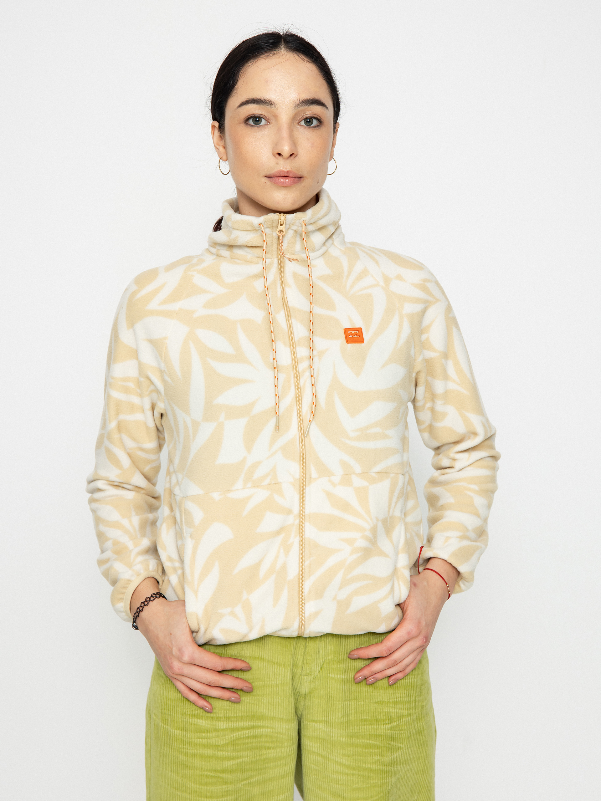 Womens Billabong Boundary Zip Lite Fleece (oat)