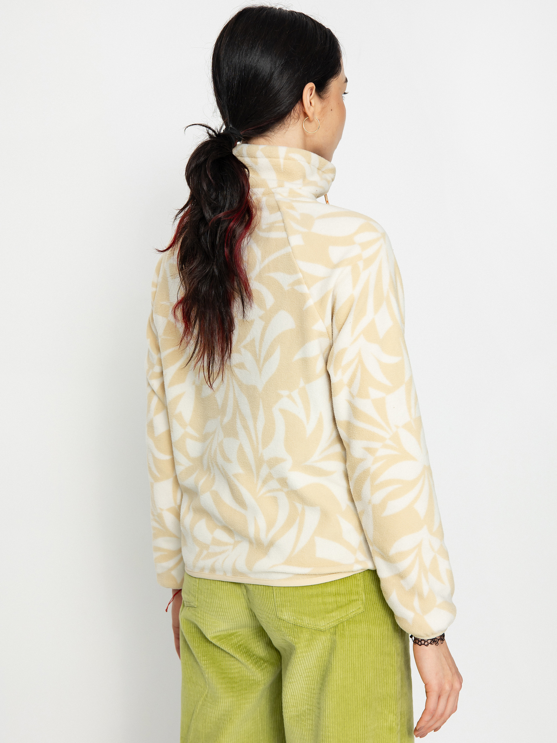 Womens Billabong Boundary Zip Lite Fleece (oat)