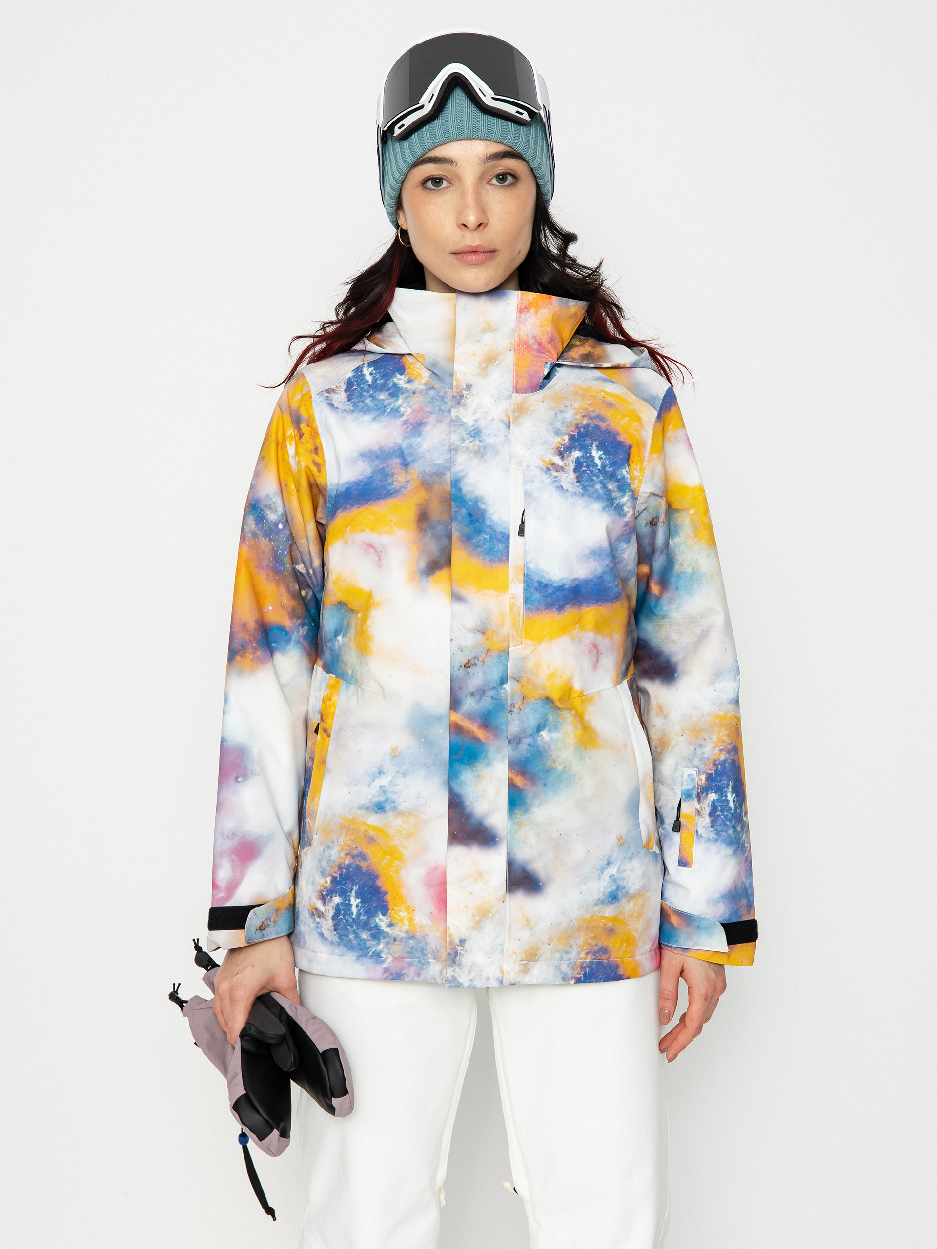 Womens Burton Jet Ridge Snowboard jacket (stout white voyager)