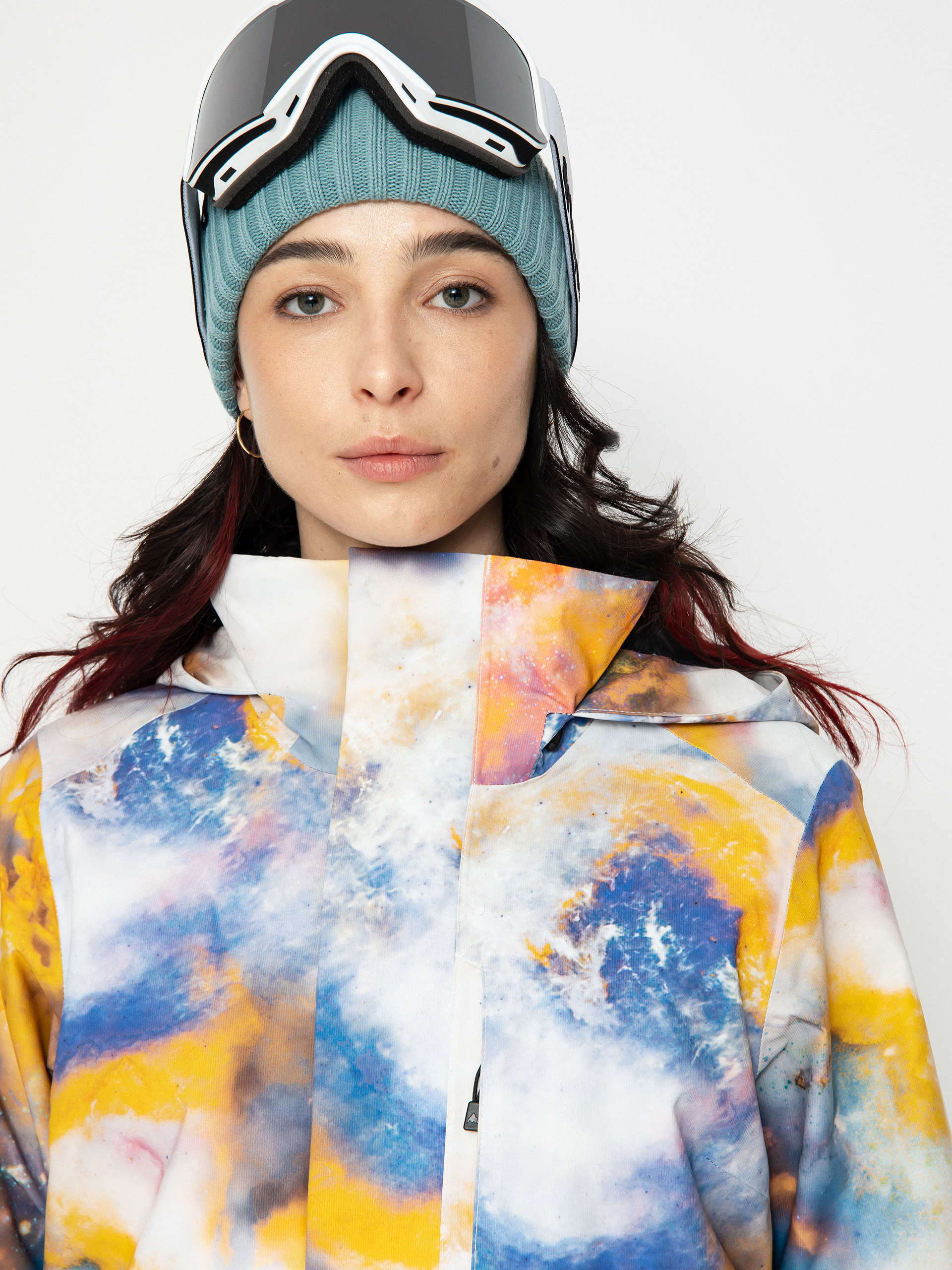 Womens Burton Jet Ridge Snowboard jacket (stout white voyager)