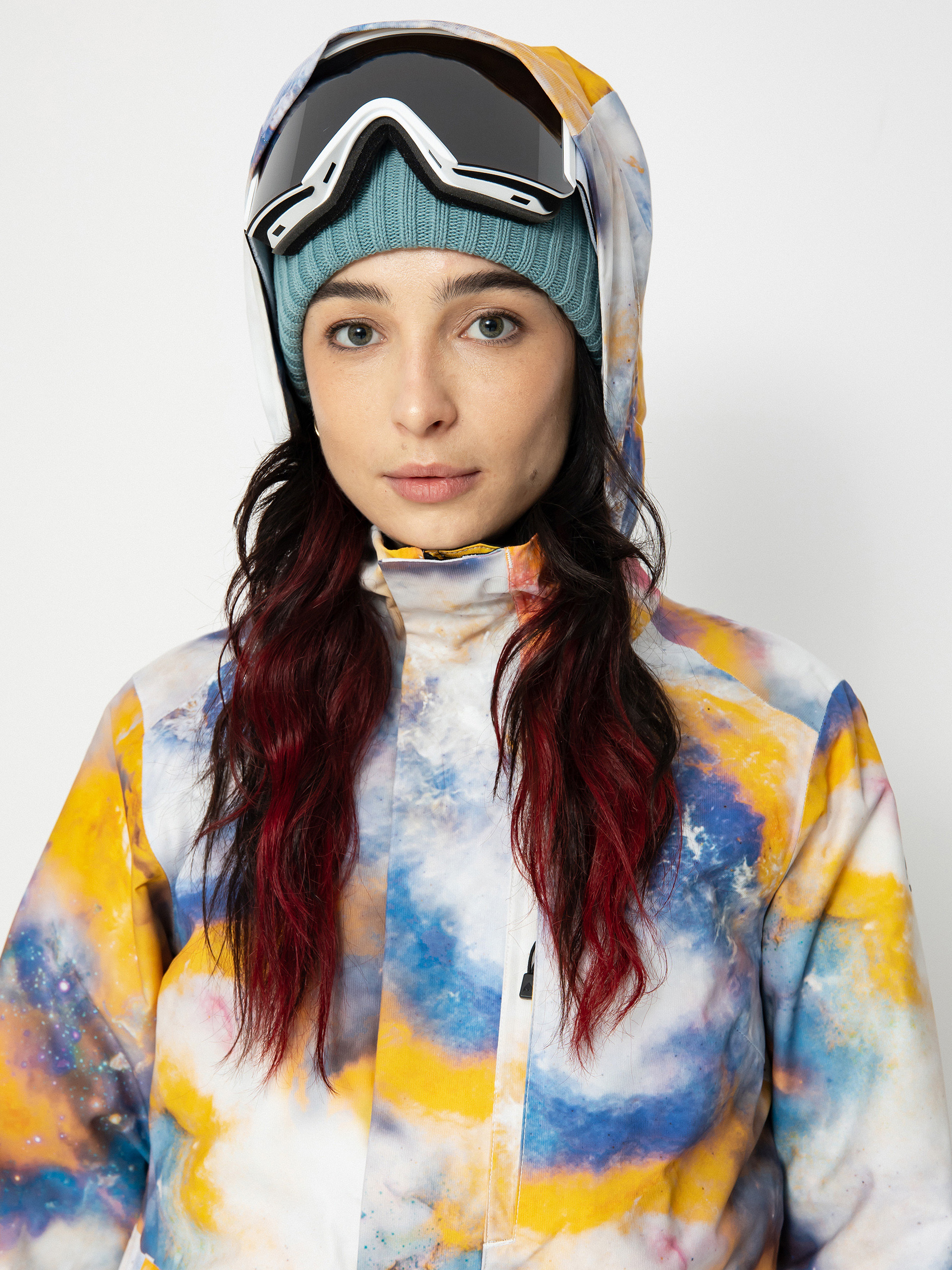 Womens Burton Jet Ridge Snowboard jacket (stout white voyager)