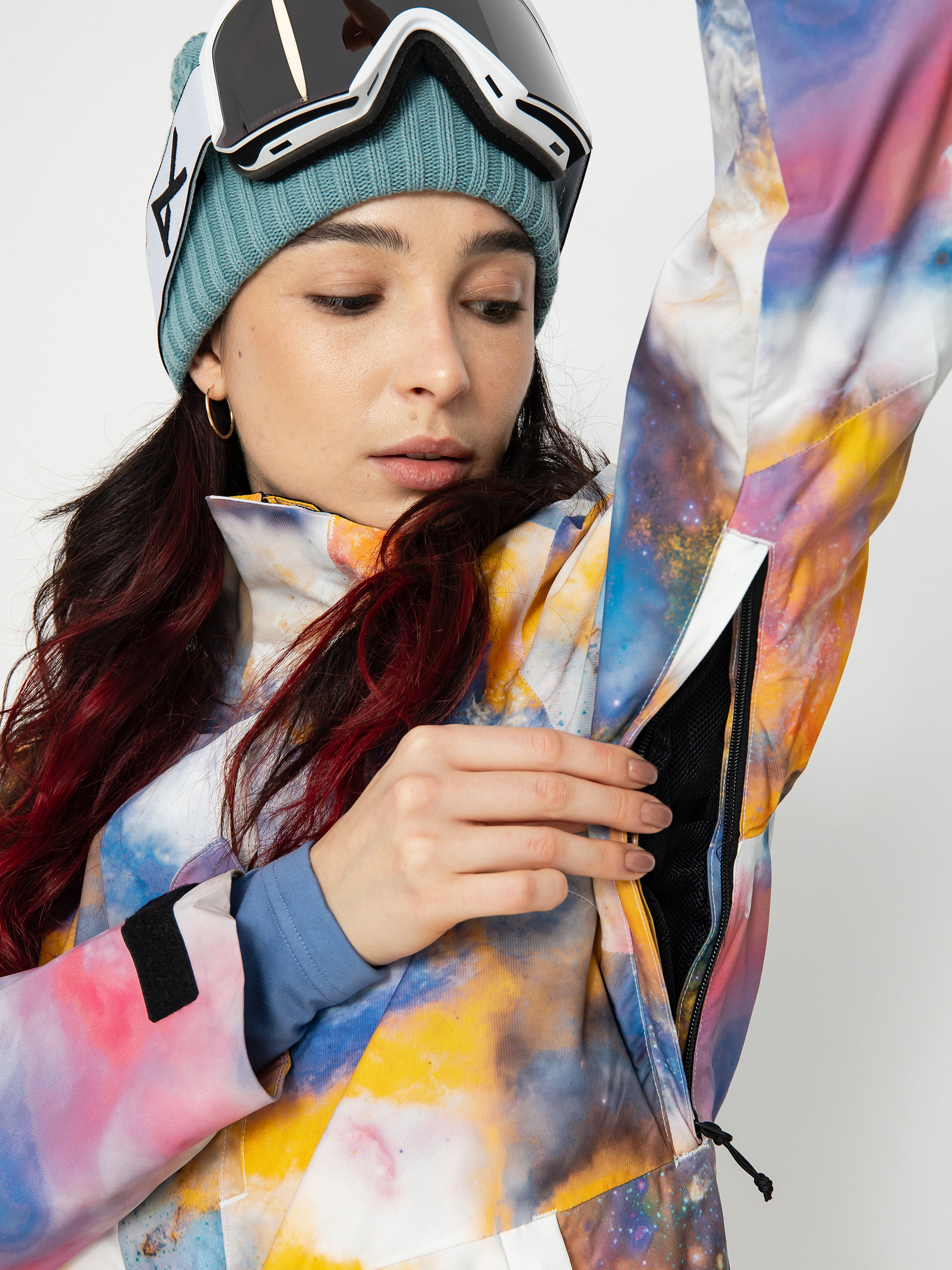 Womens Burton Jet Ridge Snowboard jacket (stout white voyager)