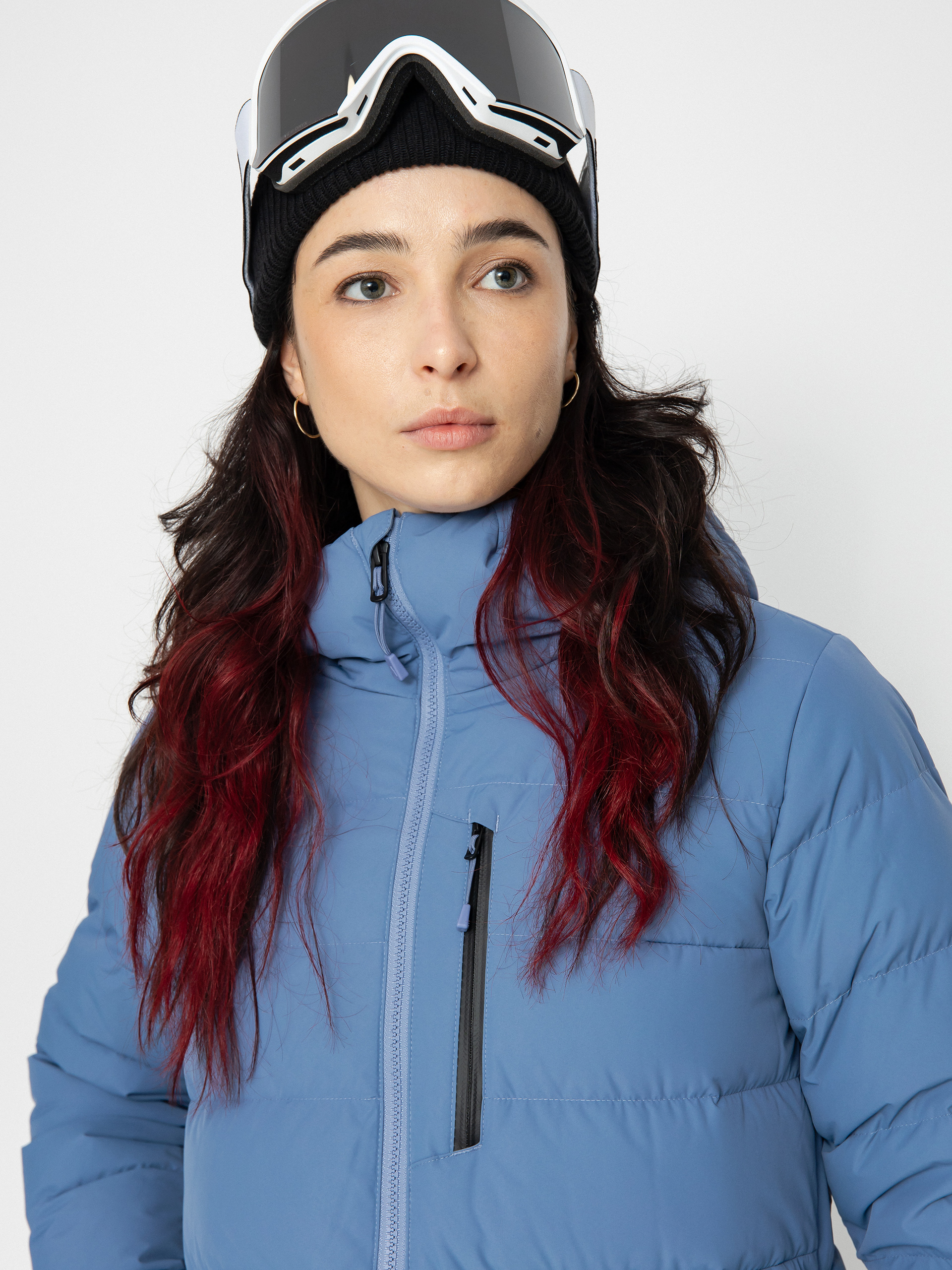 Womens Burton Loyil Down Snowboard jacket (slate blue)