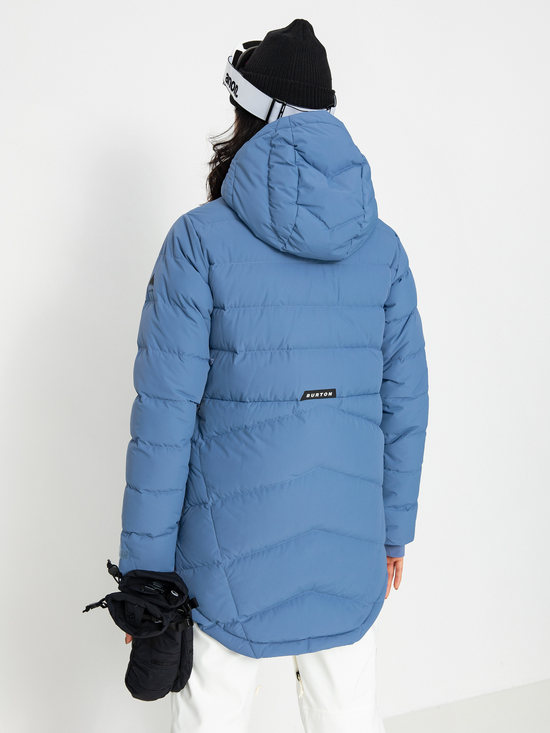 Womens Burton Loyil Down Snowboard jacket (slate blue)