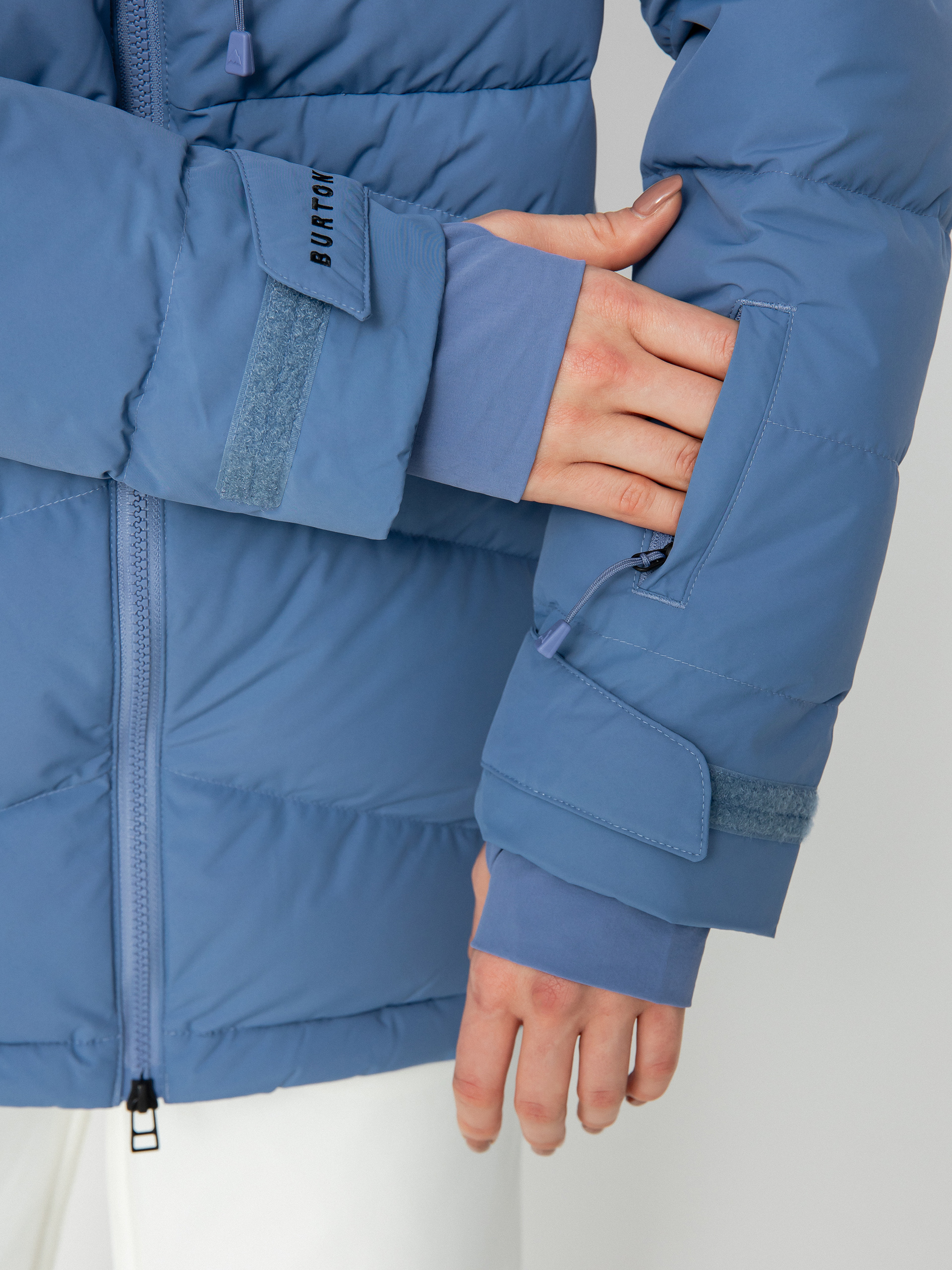 Womens Burton Loyil Down Snowboard jacket (slate blue)