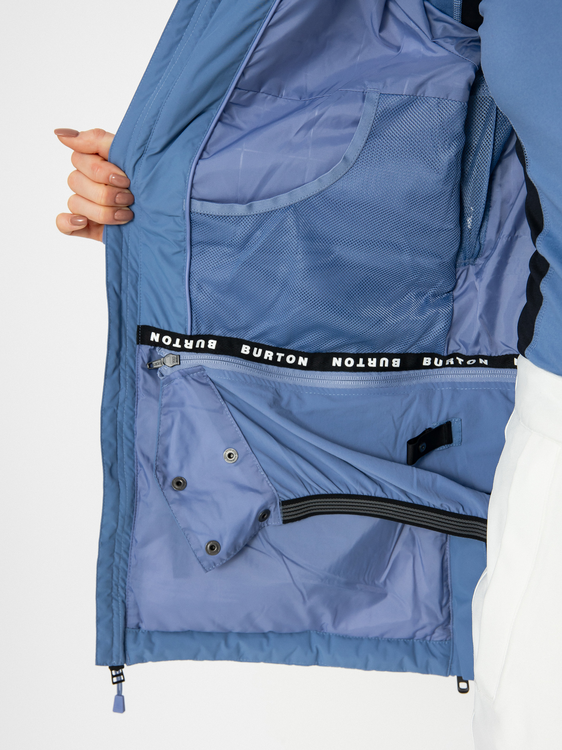 Womens Burton Loyil Down Snowboard jacket (slate blue)