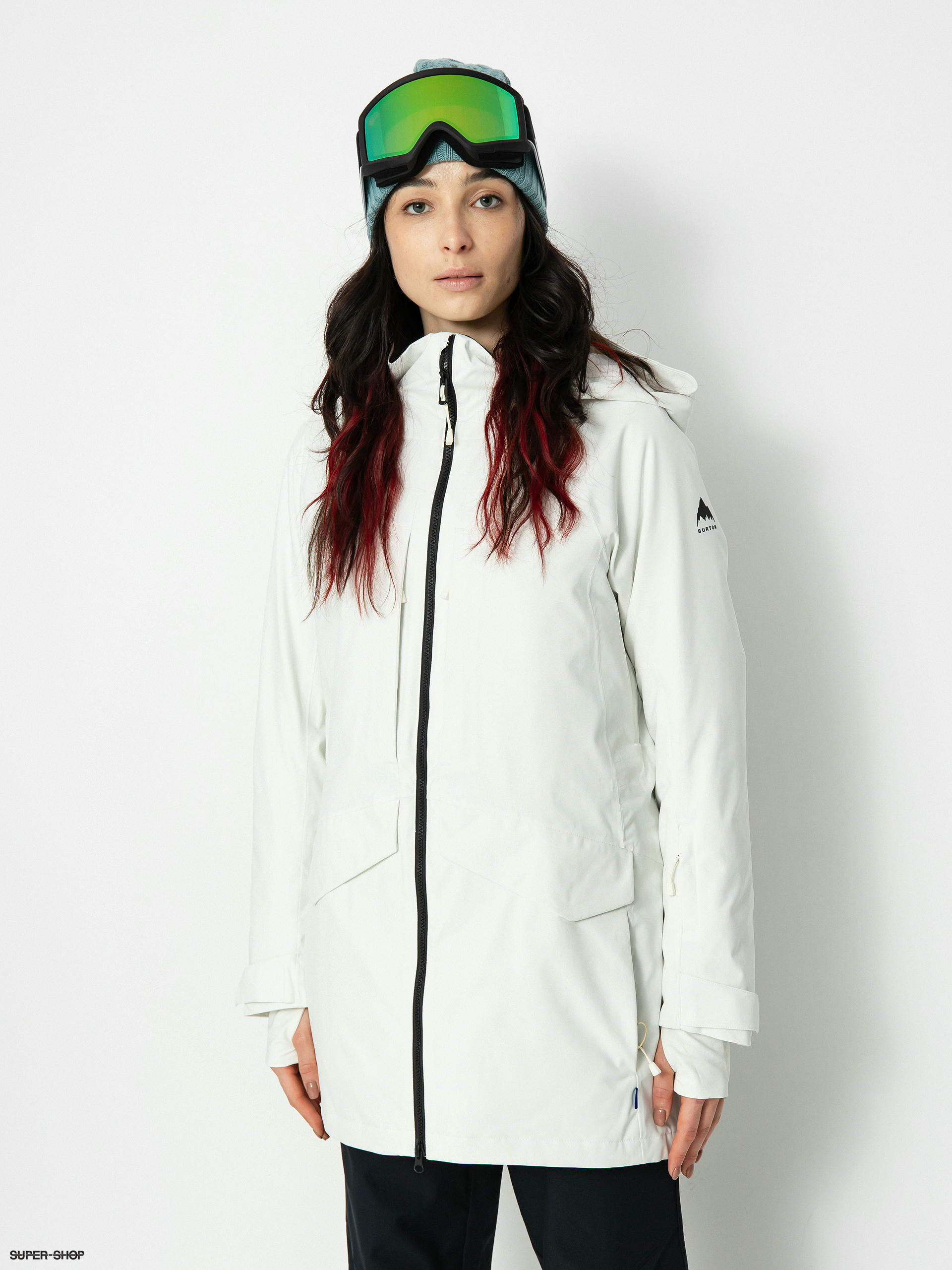 Burton white outlet collection women's jacket